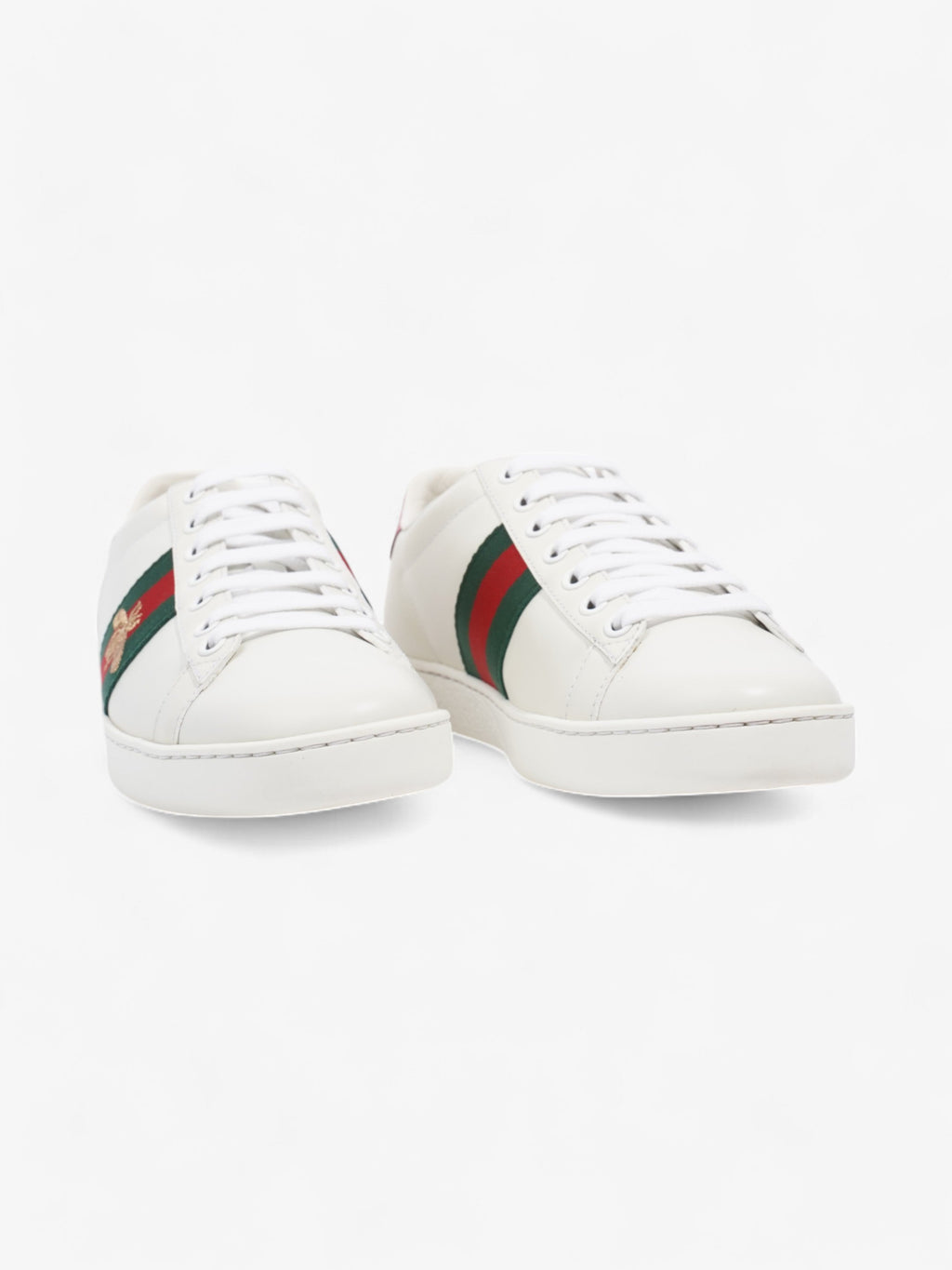 Gucci New Ace Low Bee White  / Green / Red Leather EU 37 UK 4