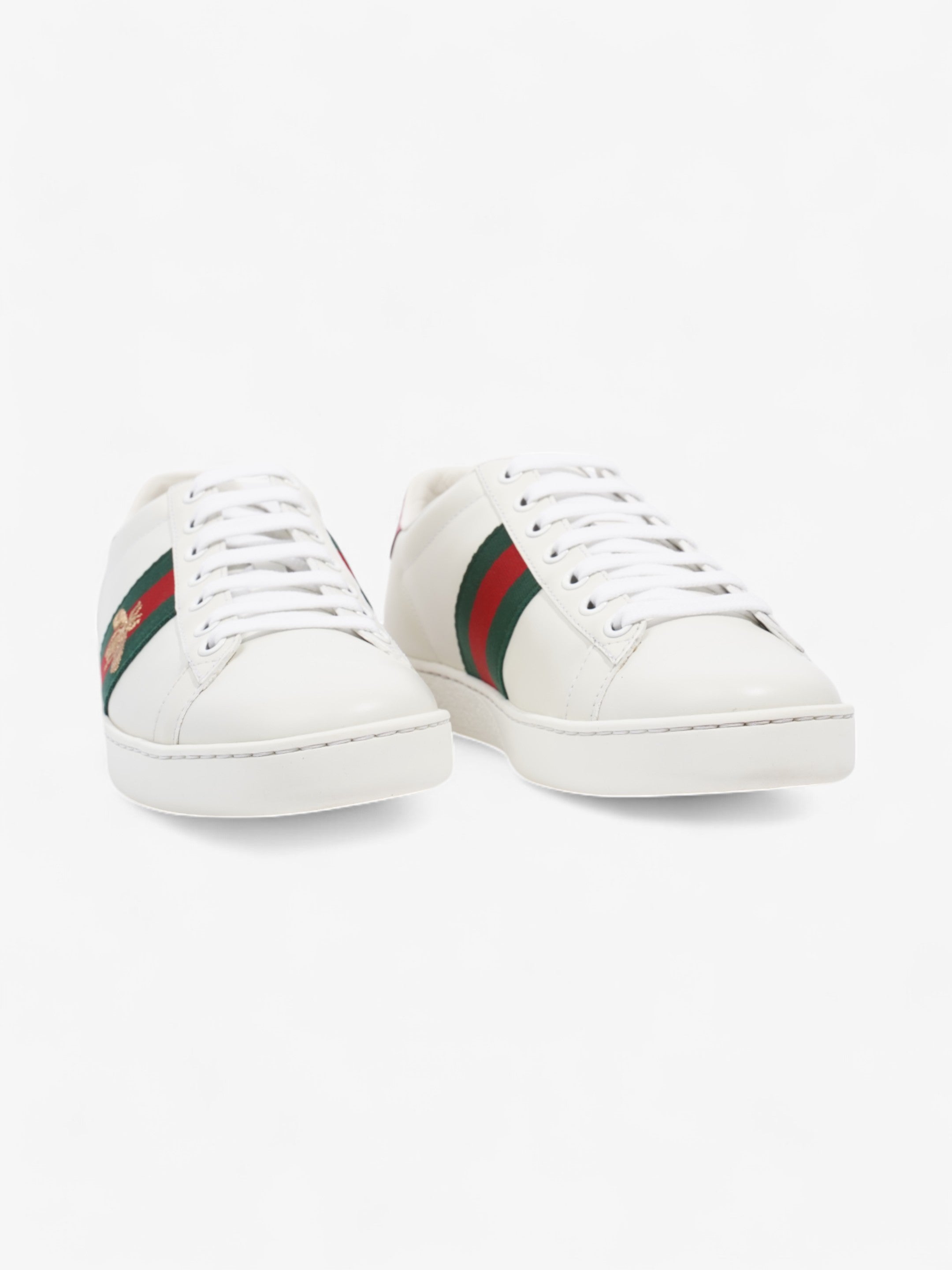 Gucci New Ace Low Bee White  / Green / Red Leather EU 37 UK 4