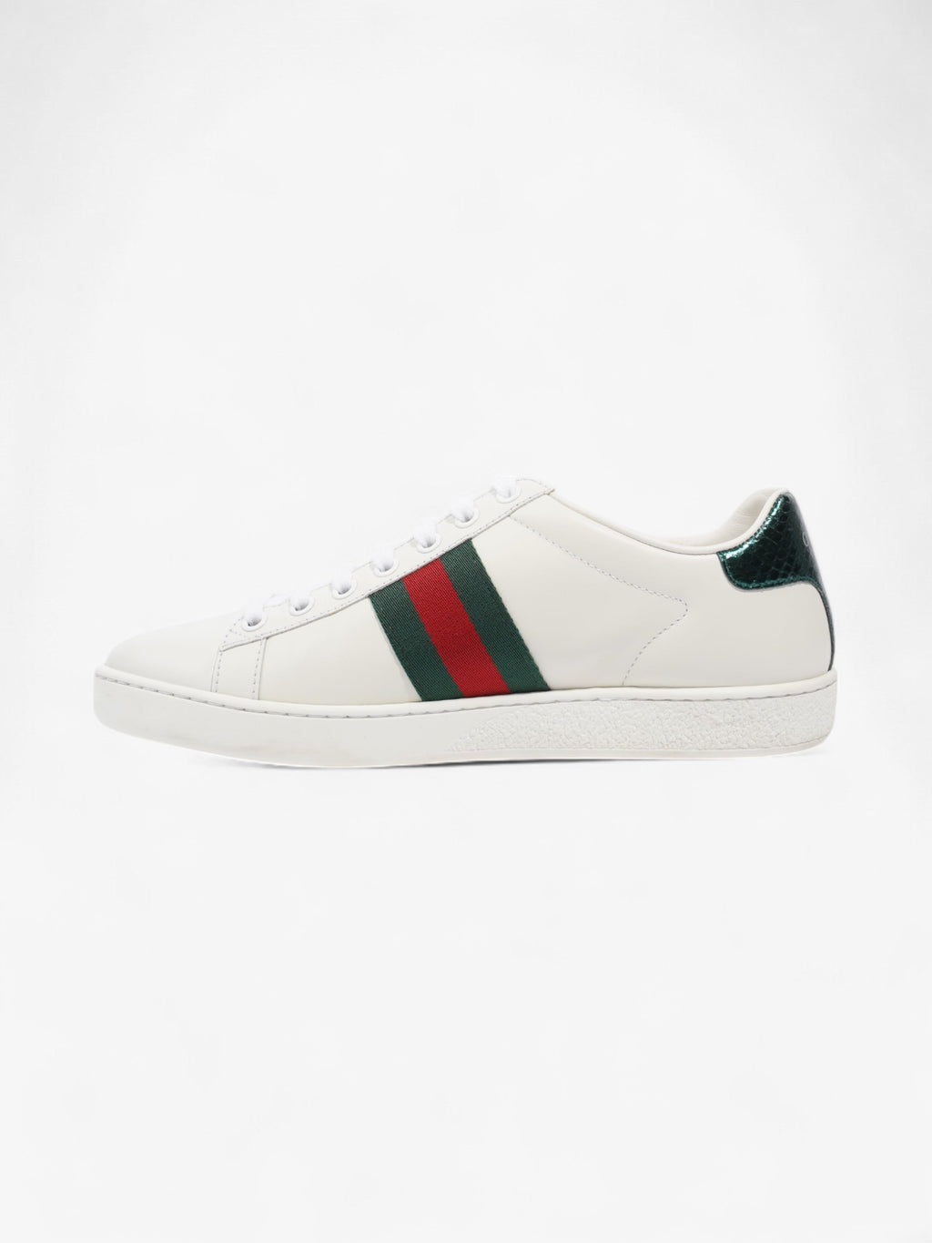 Gucci New Ace Low Bee White  / Green / Red Leather EU 37 UK 4