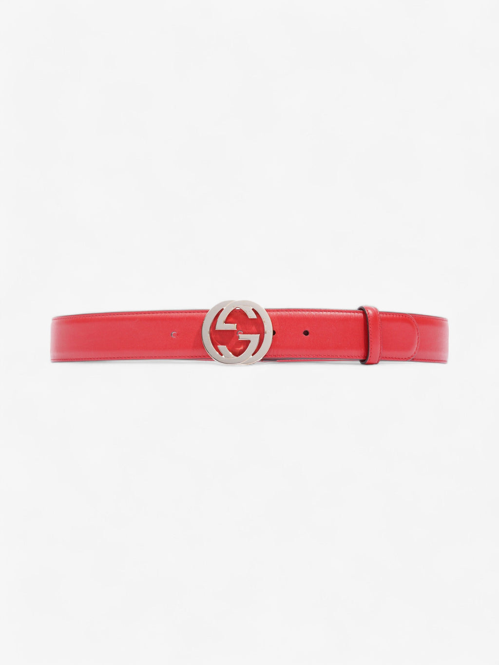 Gucci Interlocking G Belt Red Leather 90cm 36"