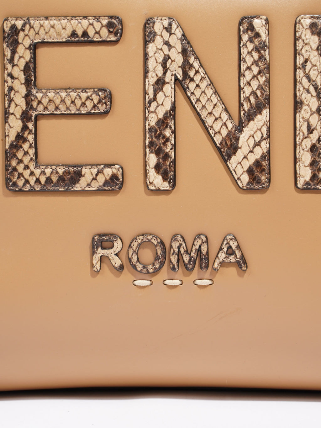 Fendi Sunshine  Brown Leather Medium