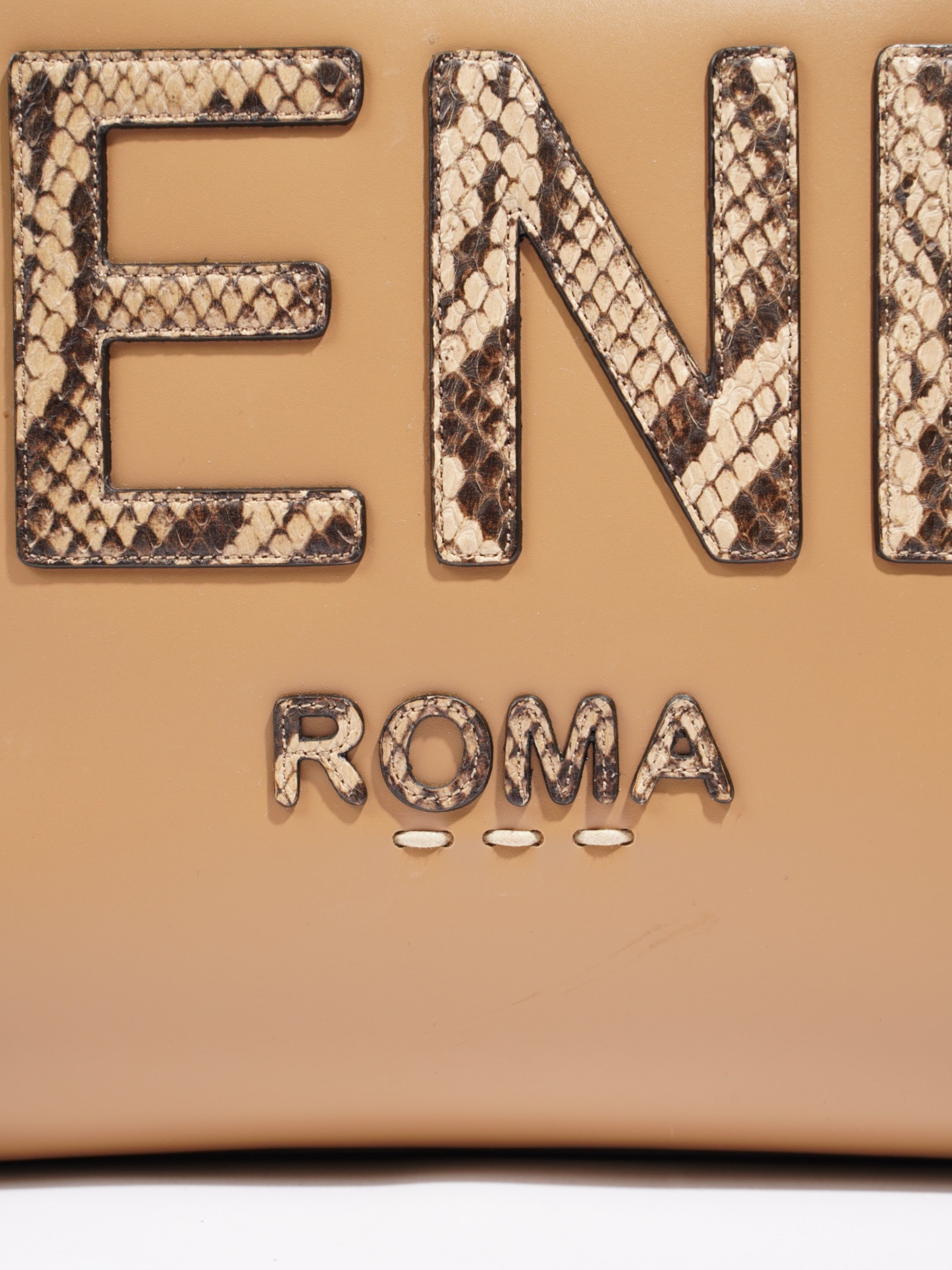 Fendi Sunshine  Brown Leather Medium