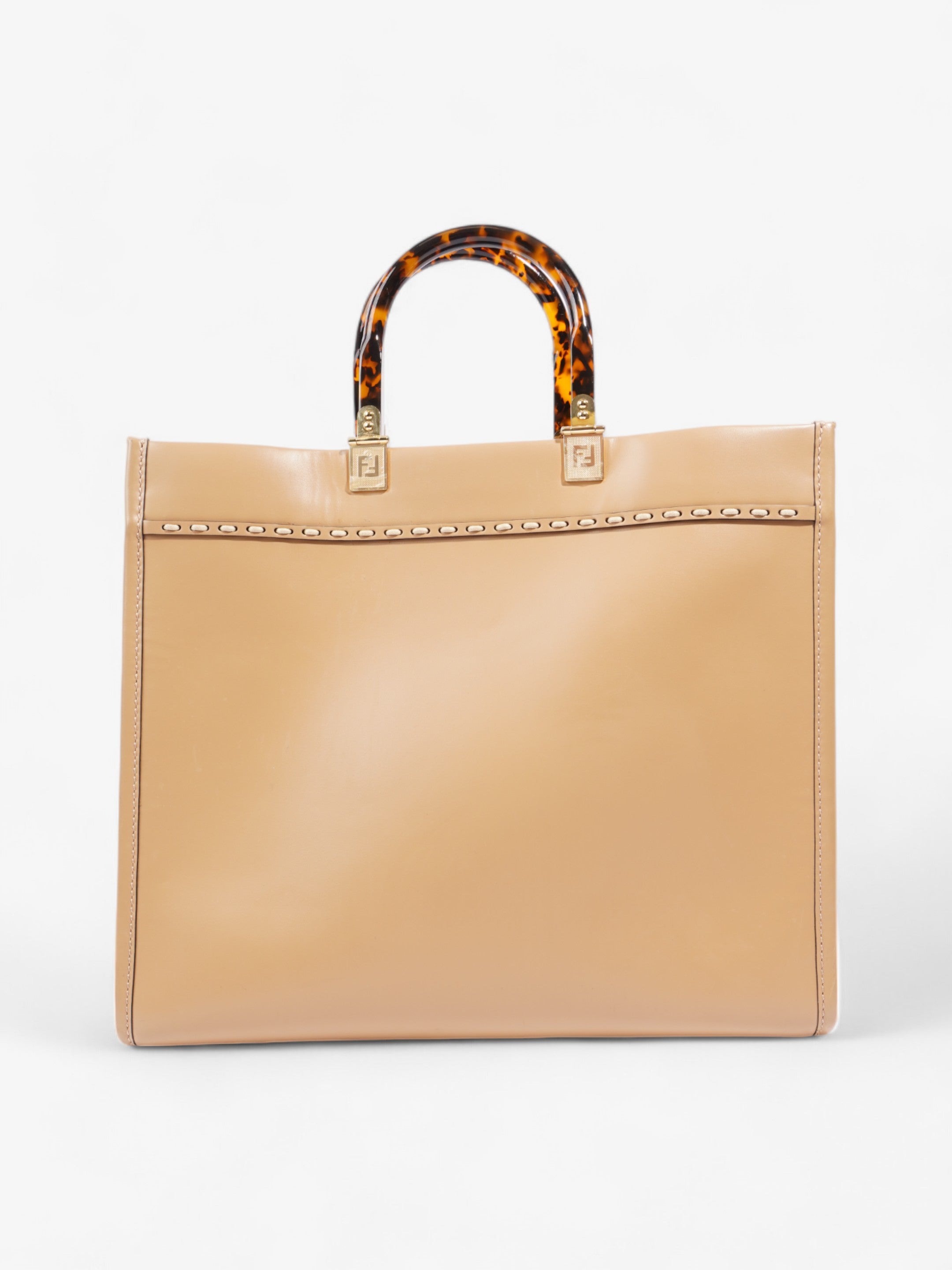 Fendi Sunshine  Brown Leather Medium