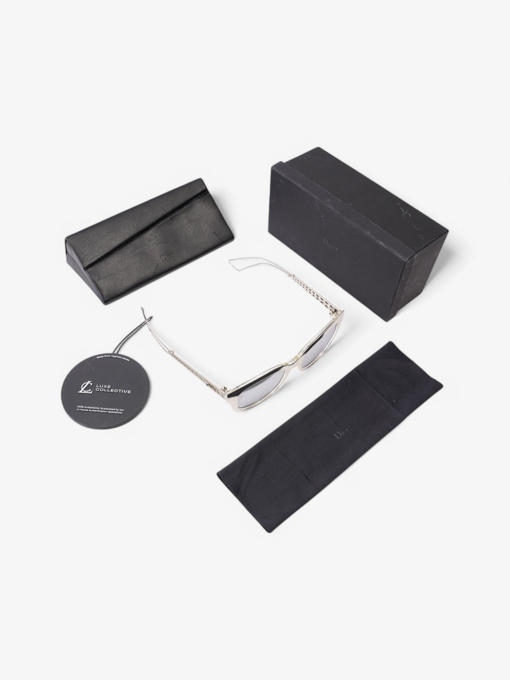 Christian Dior Mirror Sunglasses Silver 150mm