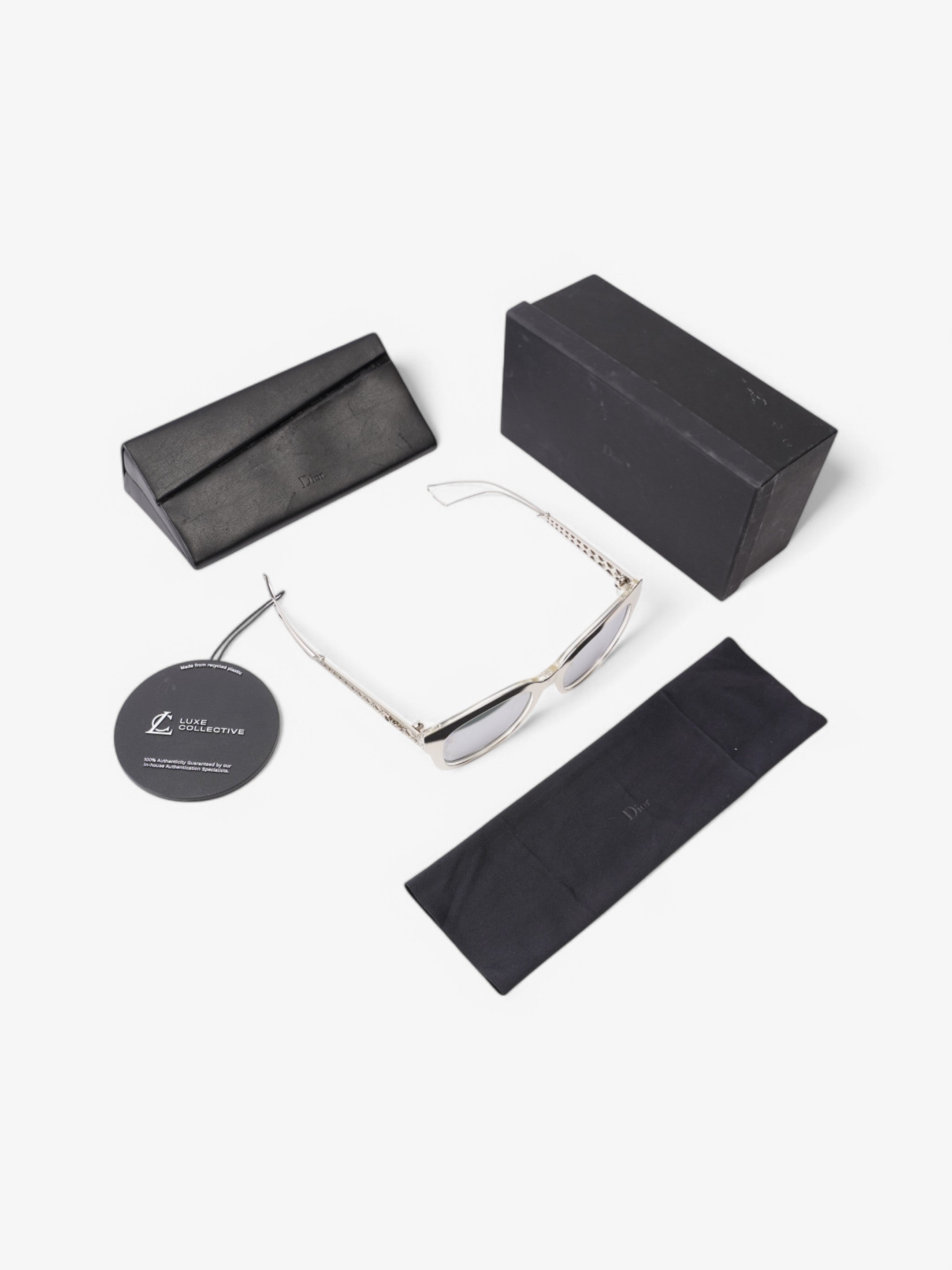 Christian Dior Mirror Sunglasses Silver 150mm