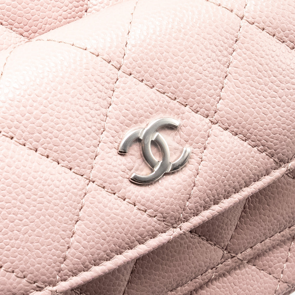 Chanel 24P Classic mini Backpack Caviar Light Pink  (Microchip)