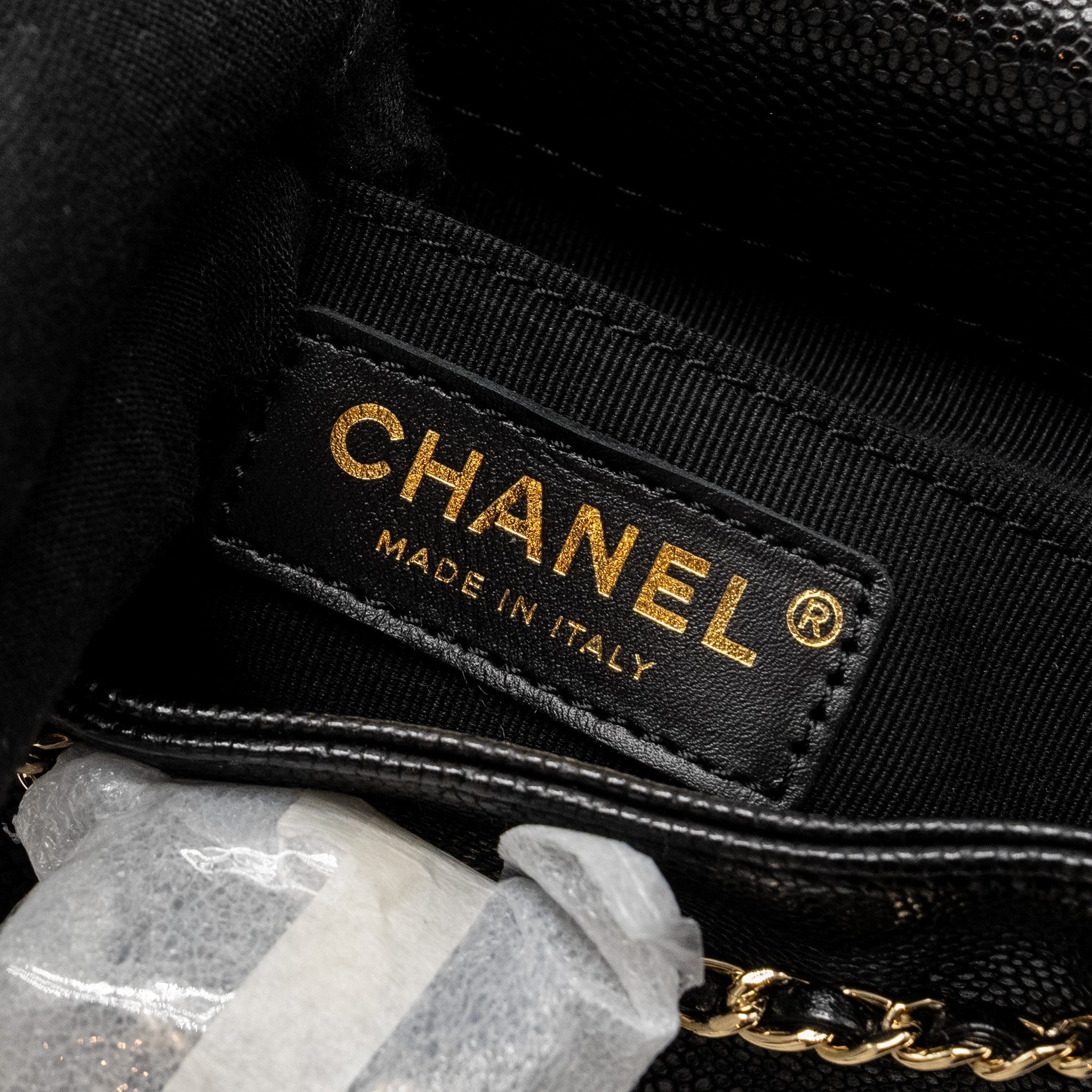 Chanel Triple Pack Backpack Caviar Black L (Microchip)