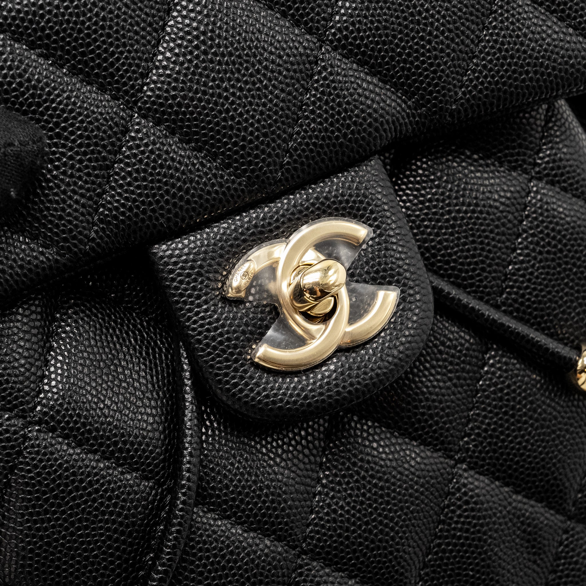 Chanel 23s Quilted Mini Backpack Caviar Black L (Microchip)