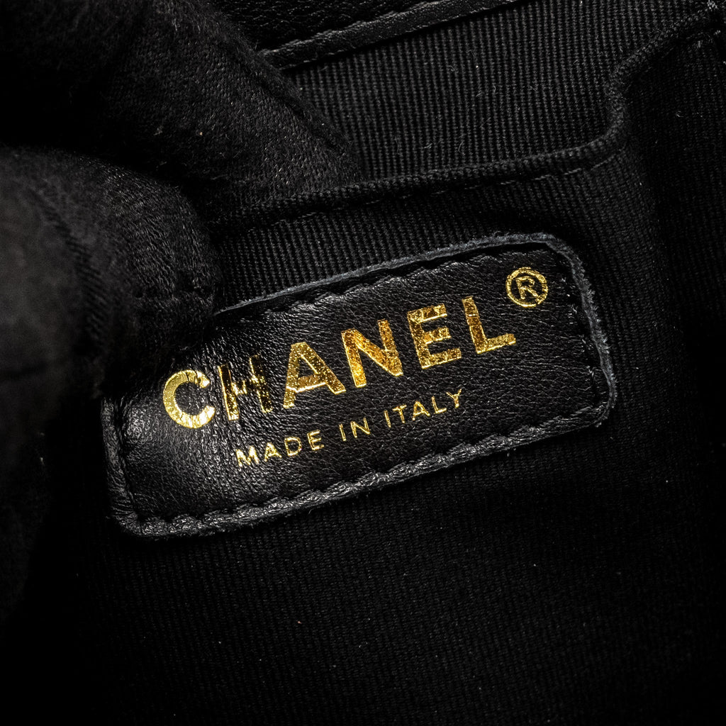 Chanel 23c Large Duma Backpack Calfskin Black L (microchip)
