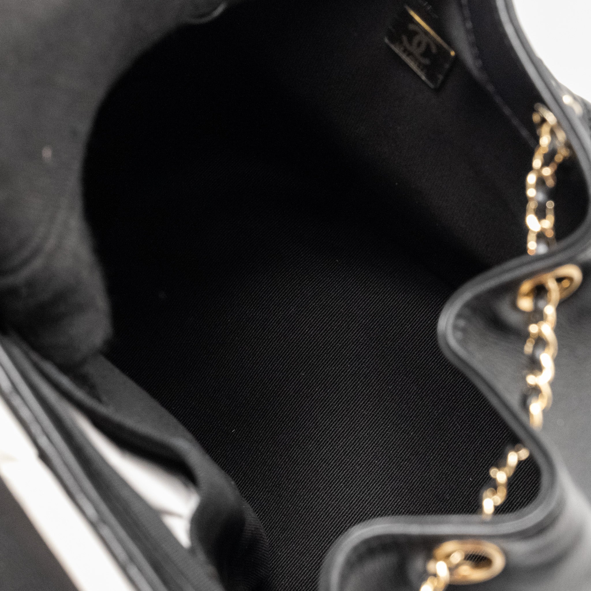 Chanel 23c Large Duma Backpack Calfskin Black L (microchip)