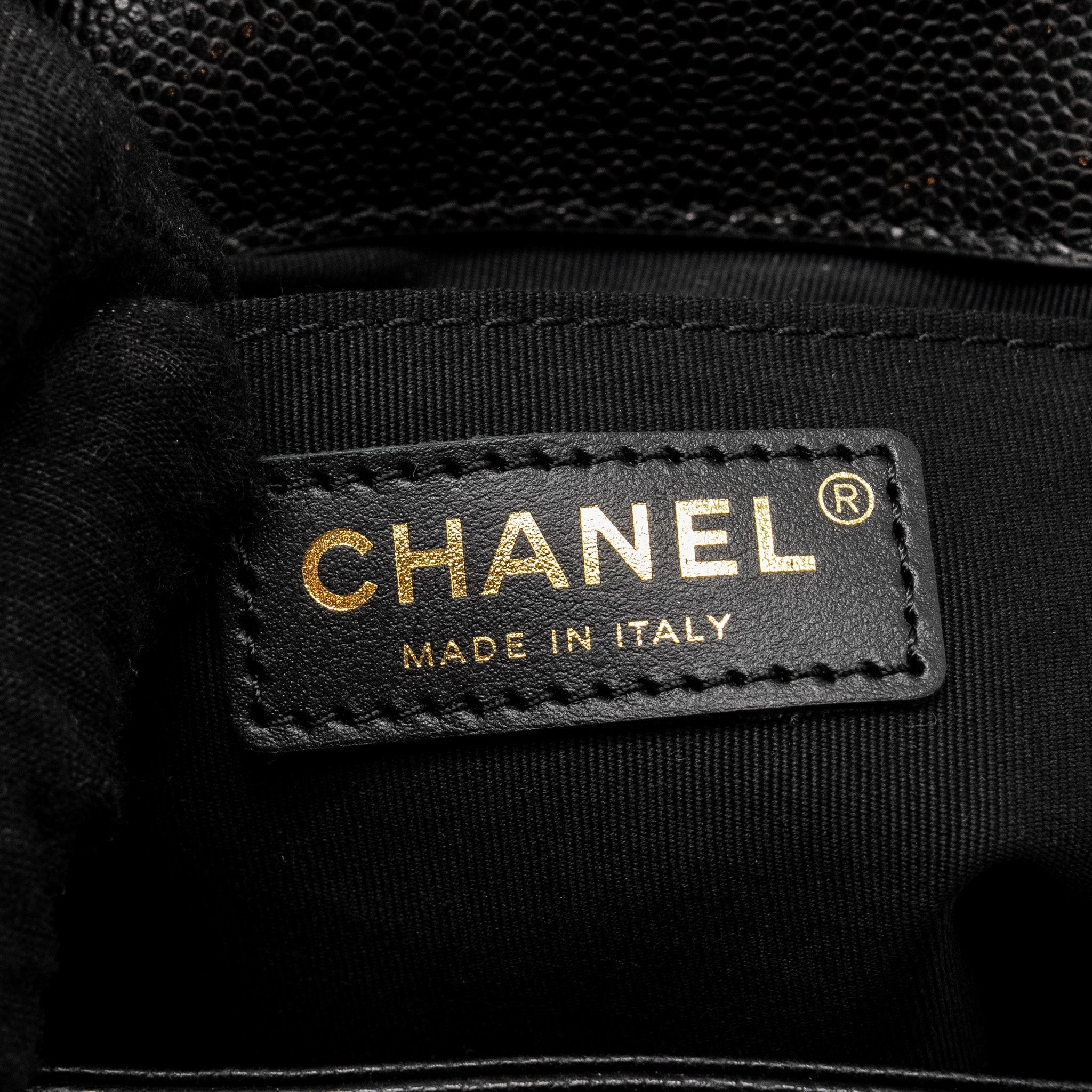 Chanel Triple Pack Backpack Caviar Black L (microchip)