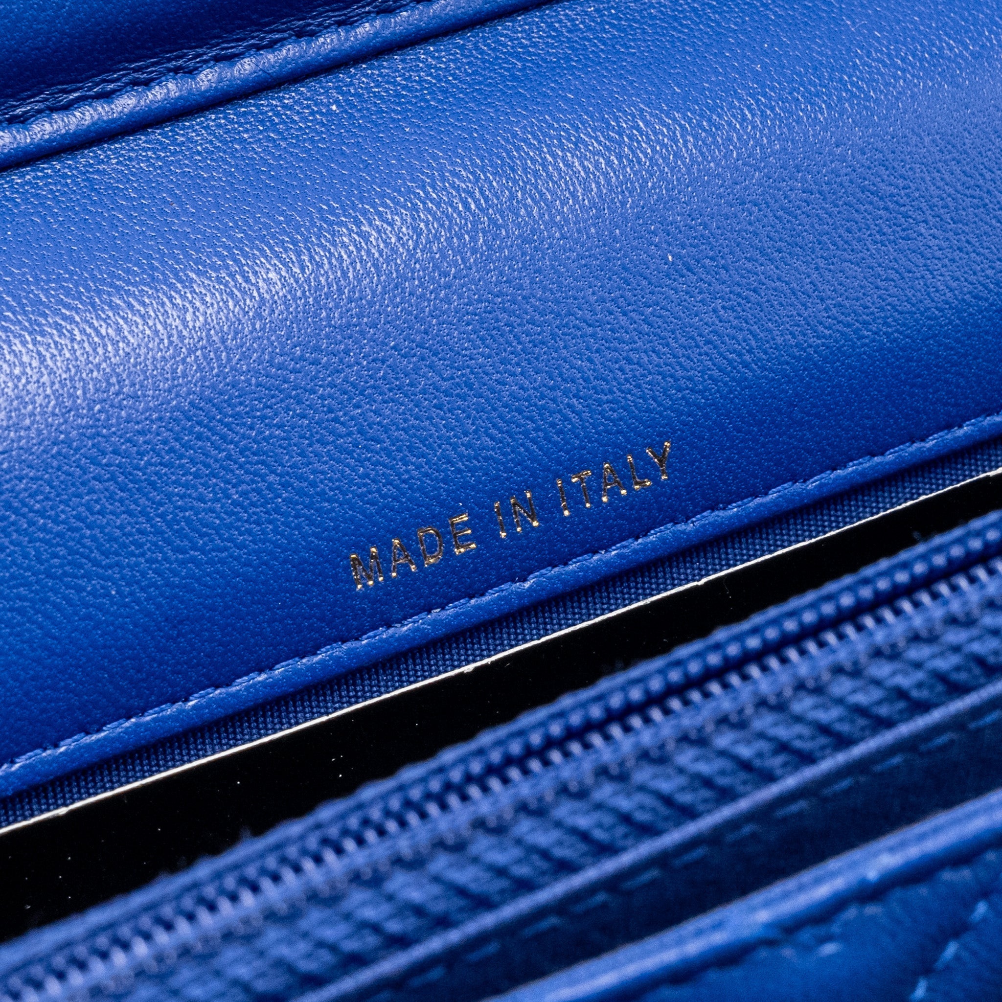 Chanel Boy Clutch with Chain  Chervon Lambskin Blue