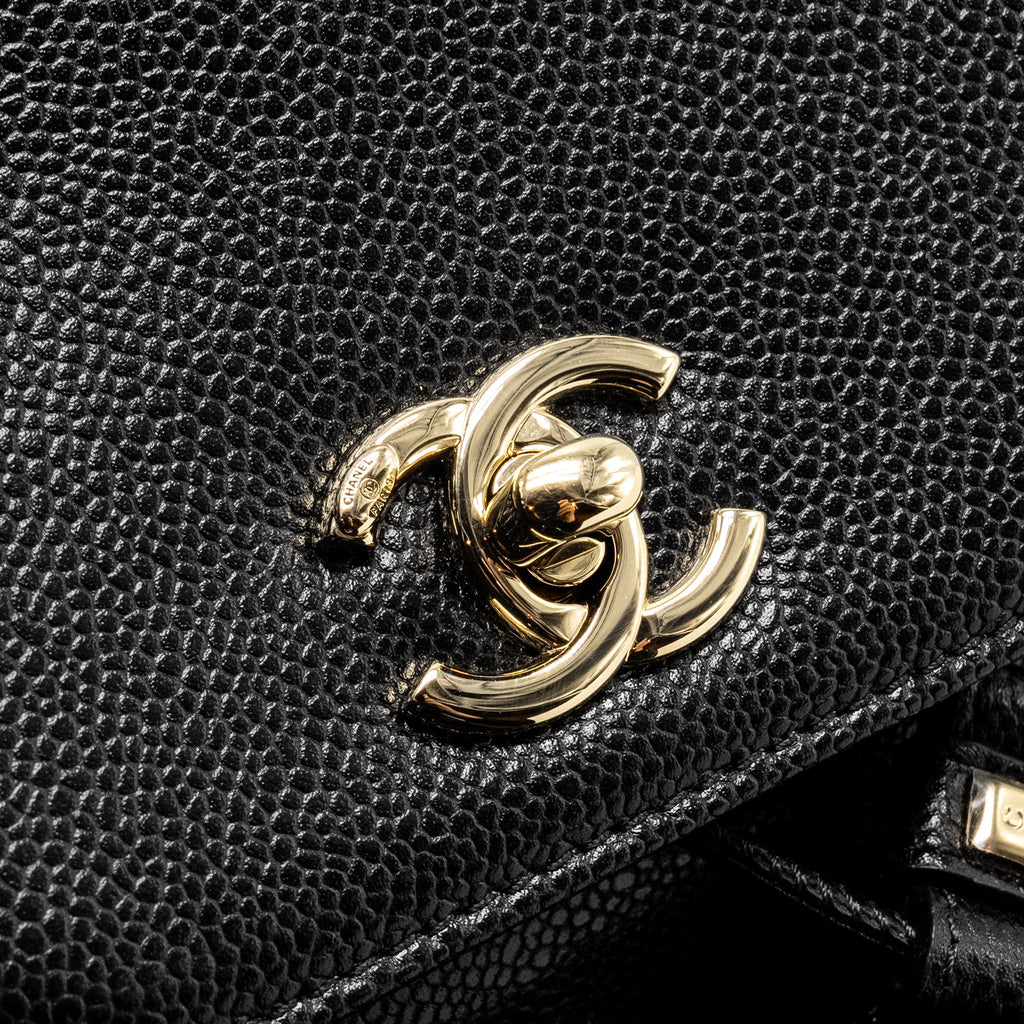 Chanel Affinity Backpack Caviar Black L (Microchip)