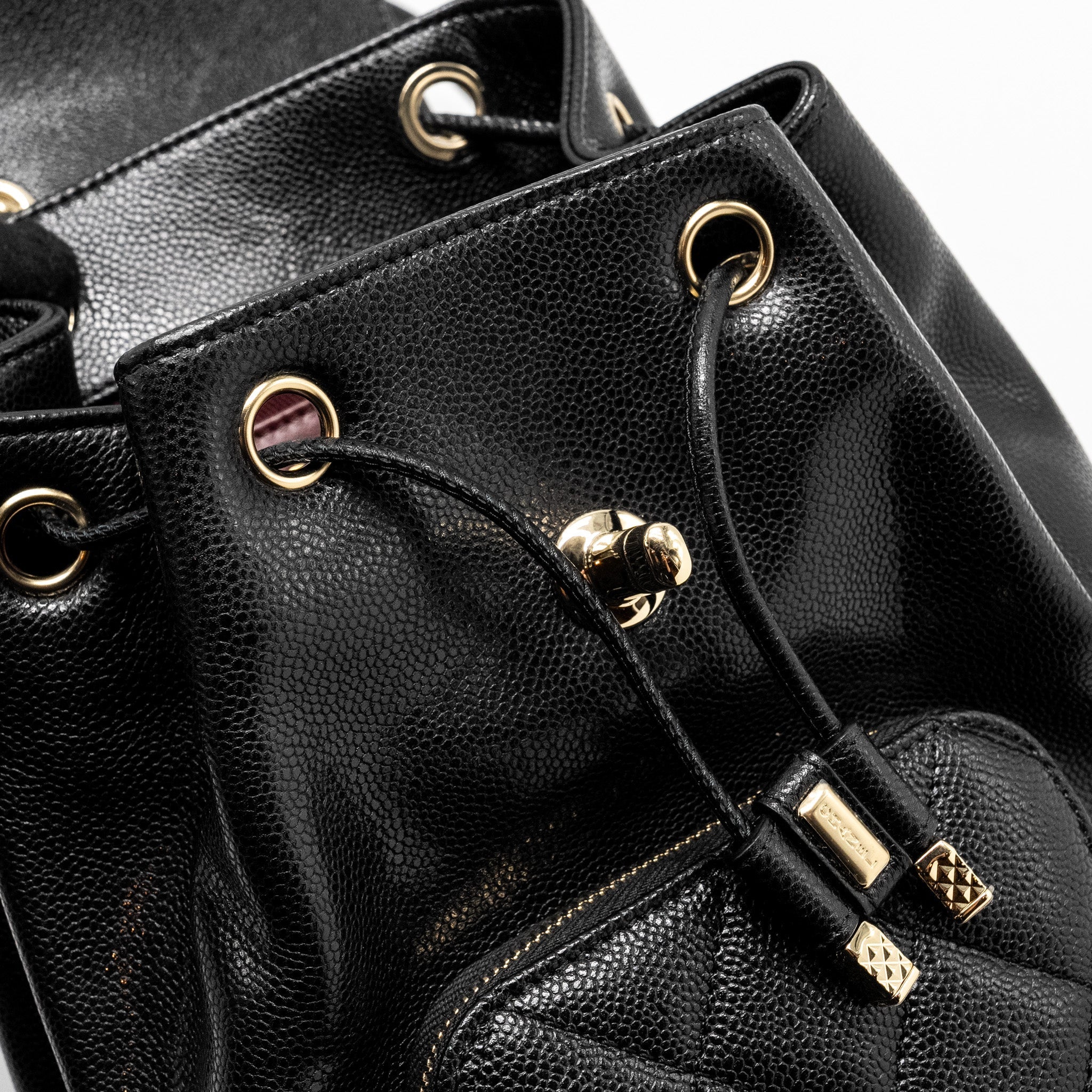Chanel Affinity Backpack Caviar Black L (Microchip)