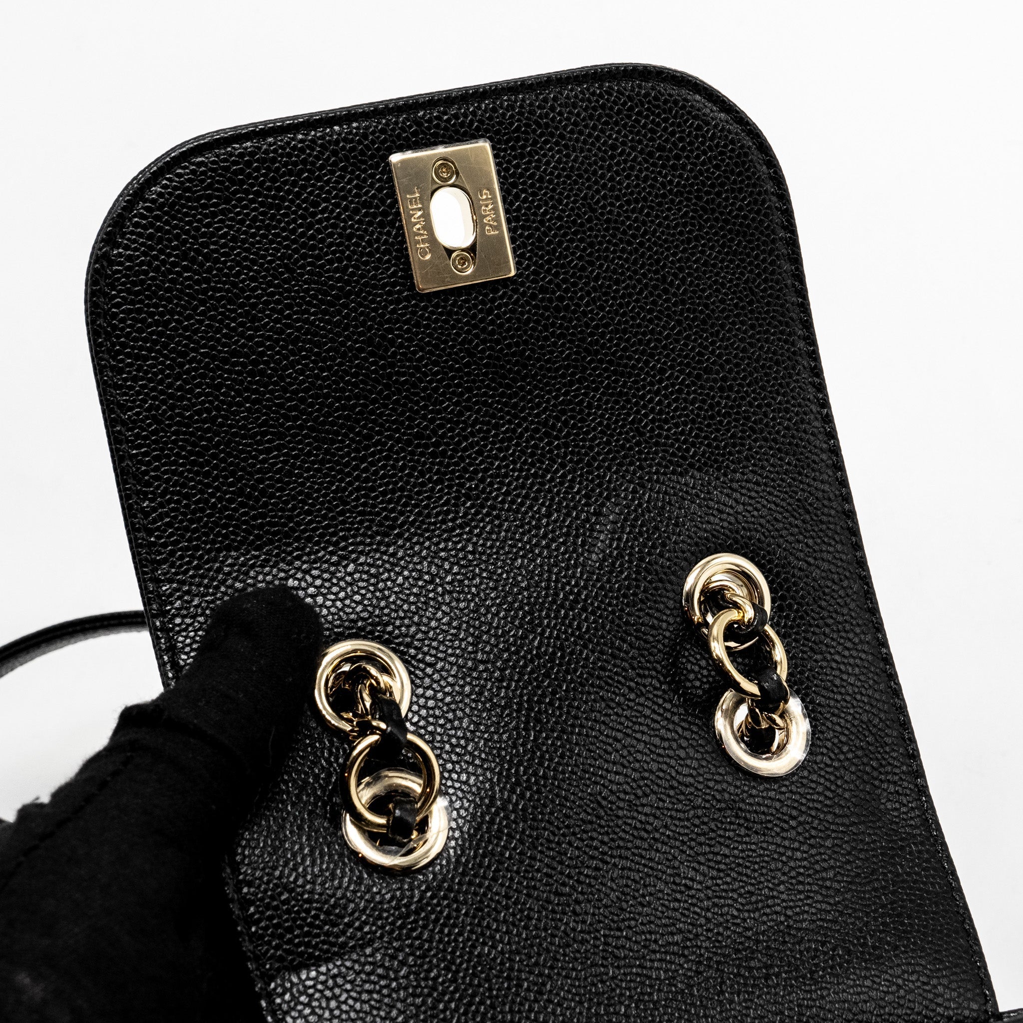 Chanel Affinity Backpack Caviar Black L (Microchip)