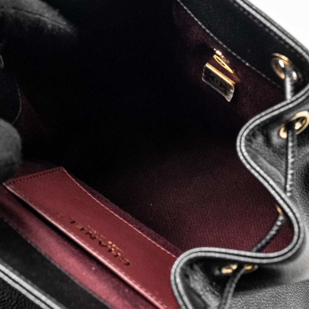 Chanel Affinity Backpack Caviar Black L (Microchip)