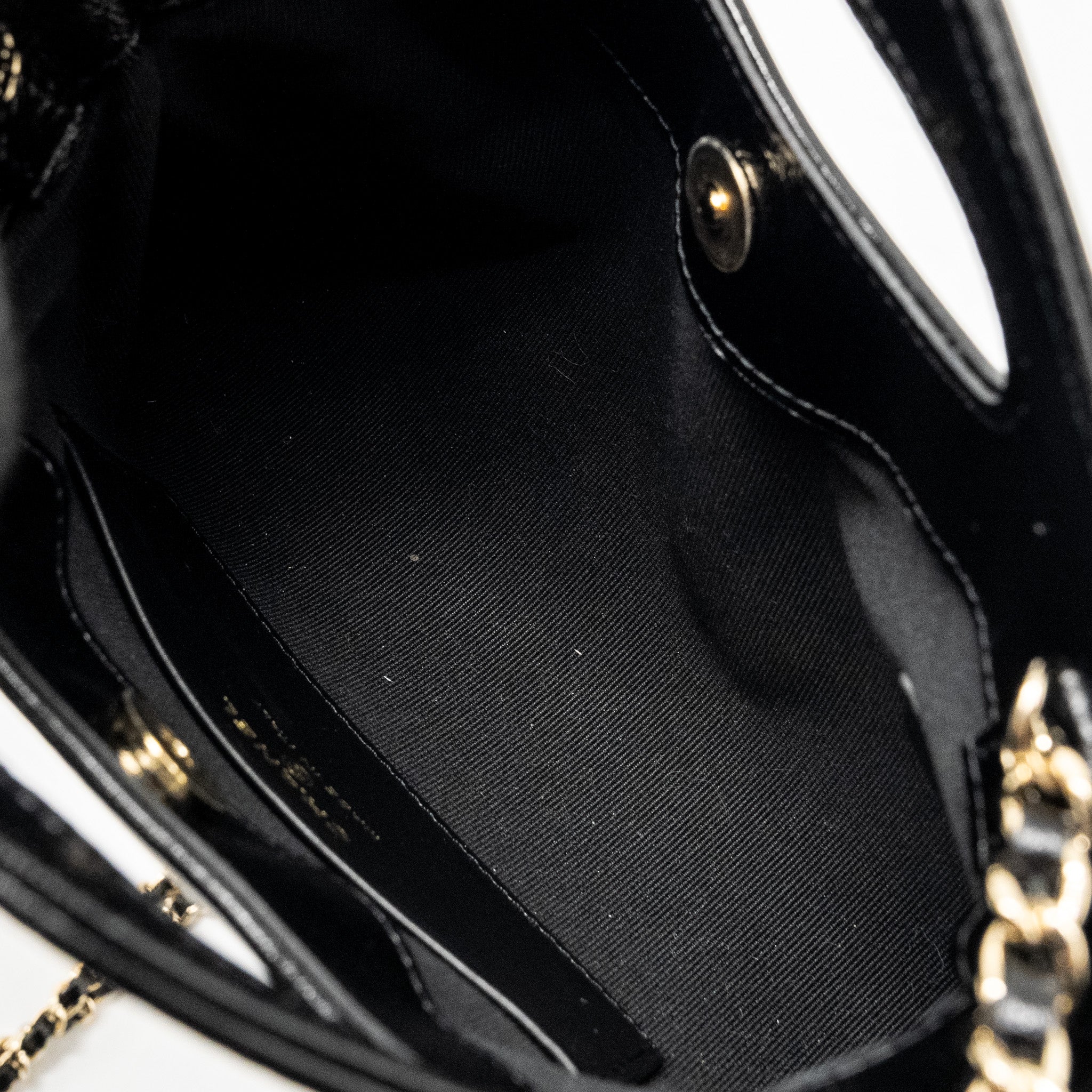 Chanel Mini 31 Clutch with Chain Shiny Lambskin Black L (Microchip)