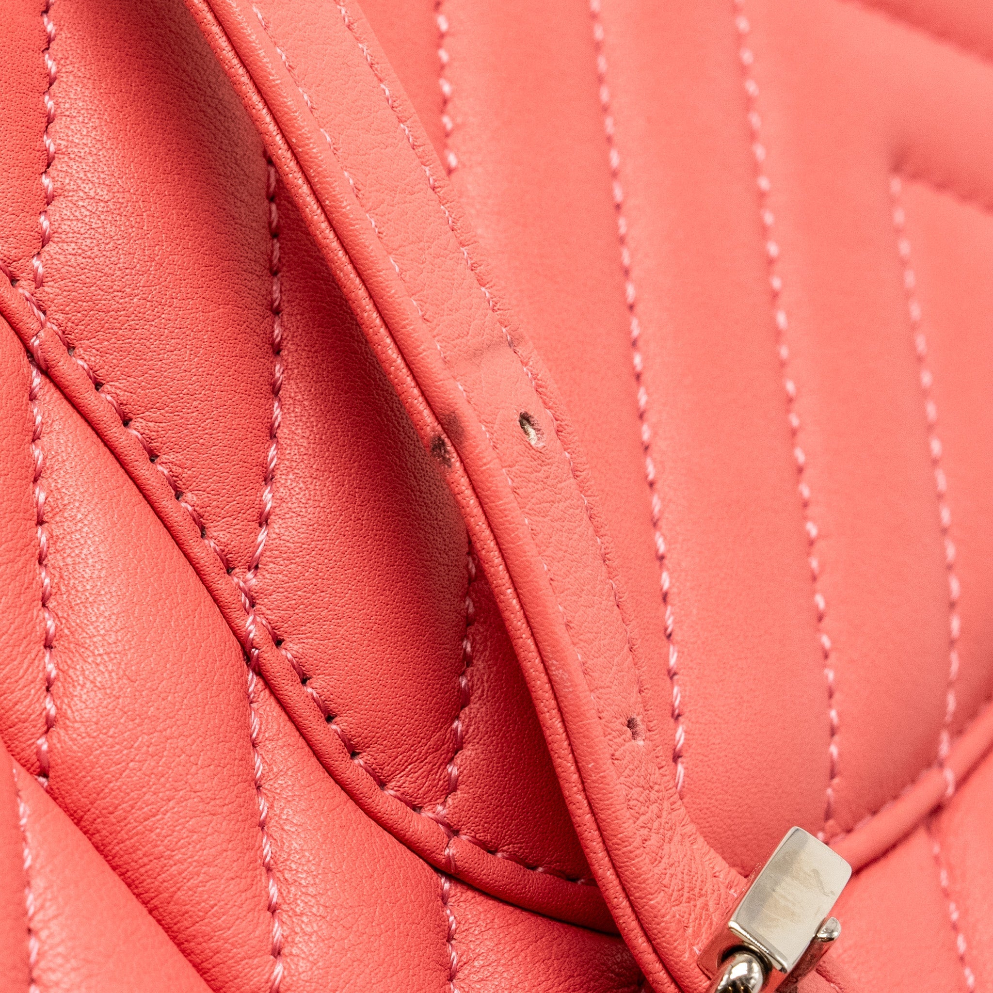 Chanel Small Urban Spirit Backpack Chevron Calfskin Pink