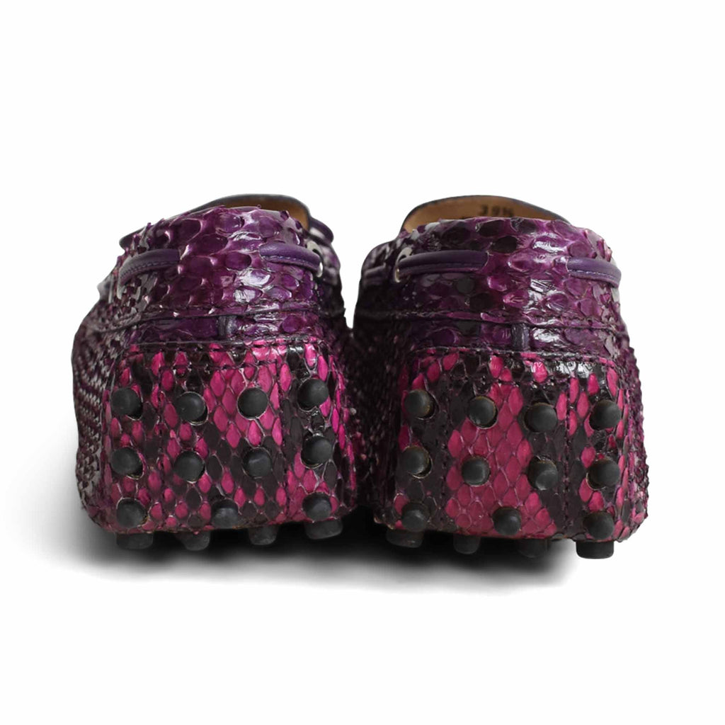 Tod's Python Bow Loafers - Women's 39.5
