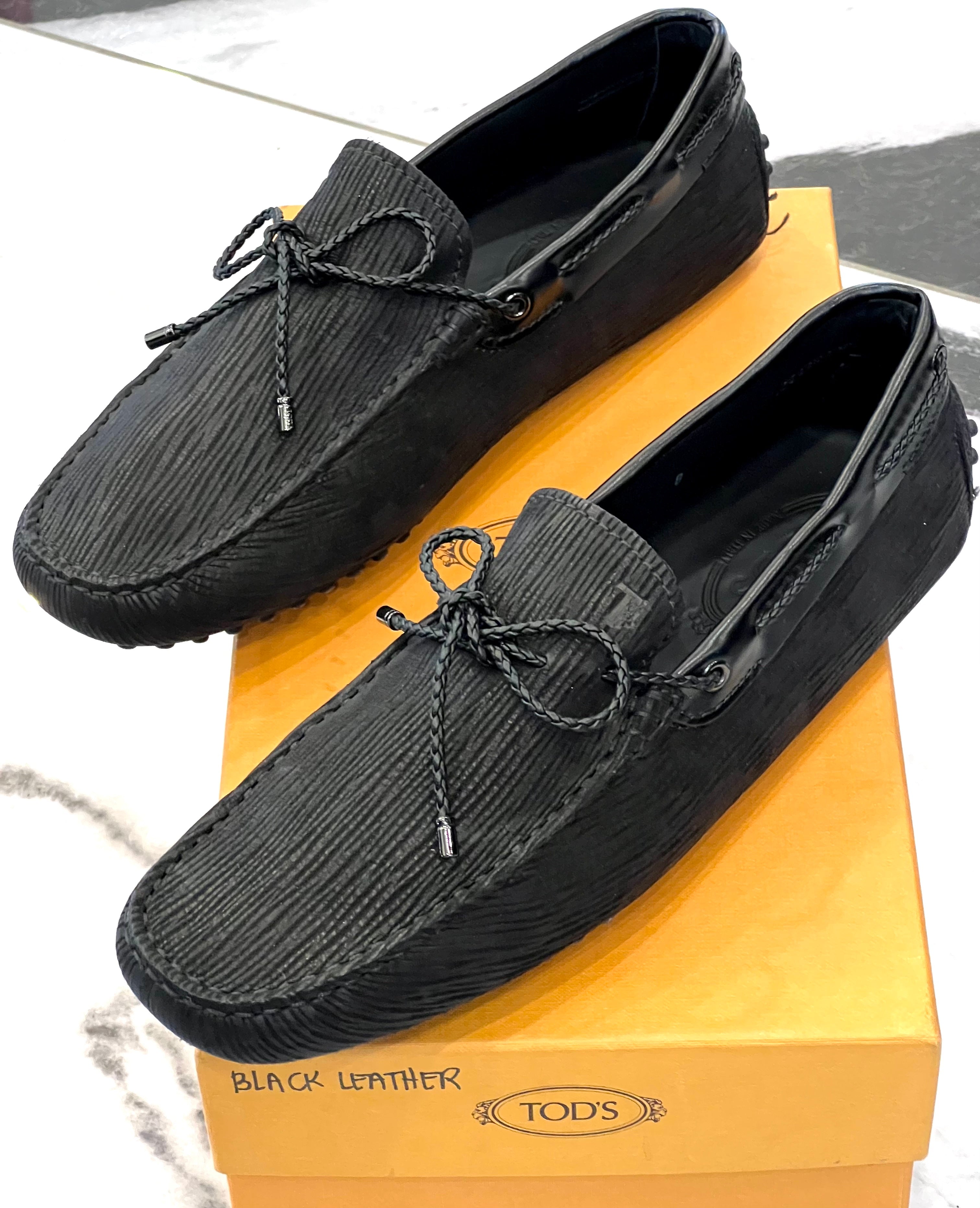 TOD'S LACCETTO DRIVING LOAFERS WITH BRAIDED KNOT FRONT