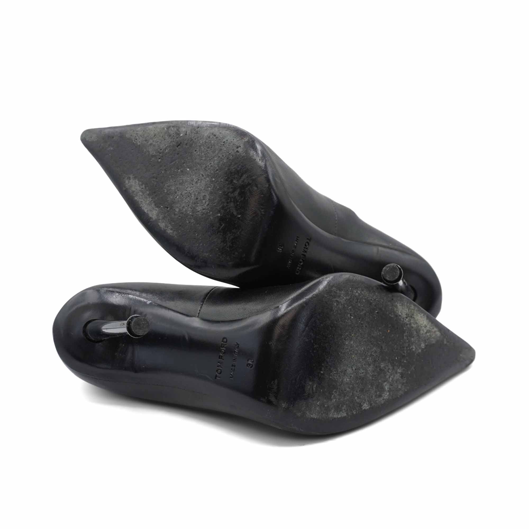 Tom Ford Logo Heels - Women's 38