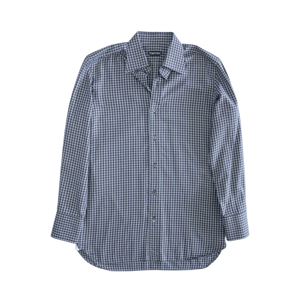 Tom Ford Check Button Down Shirt - Men's 39