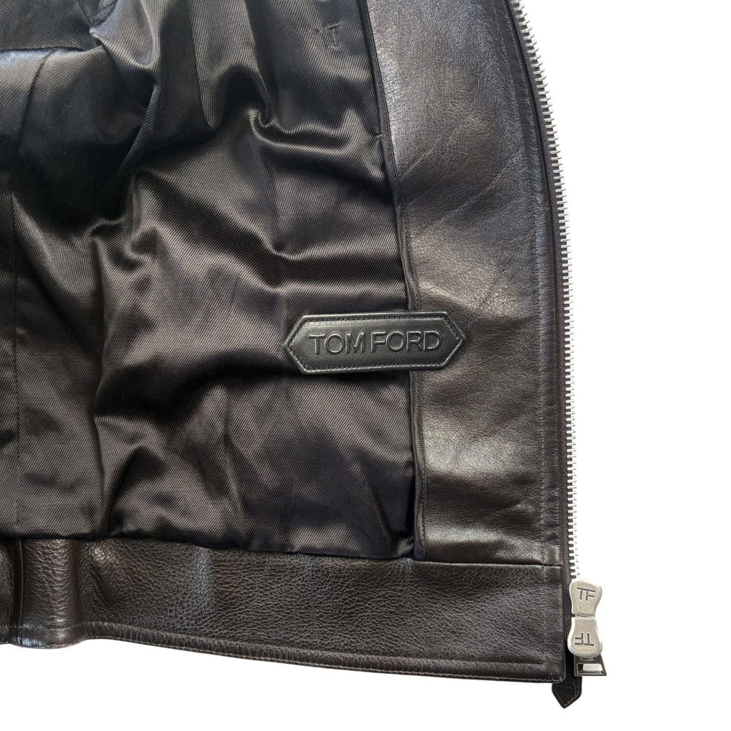 Tom Ford Leather Jacket - Men's 52