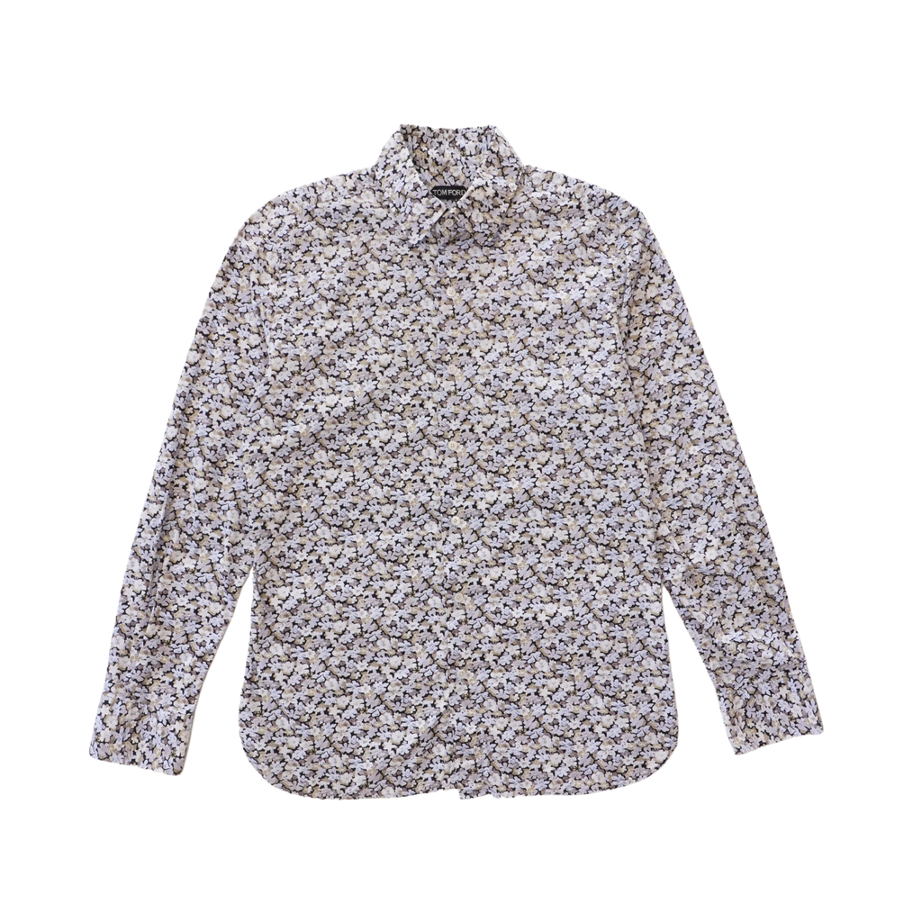 Tom Ford Floral Button Down Shirt - Men's 41/16