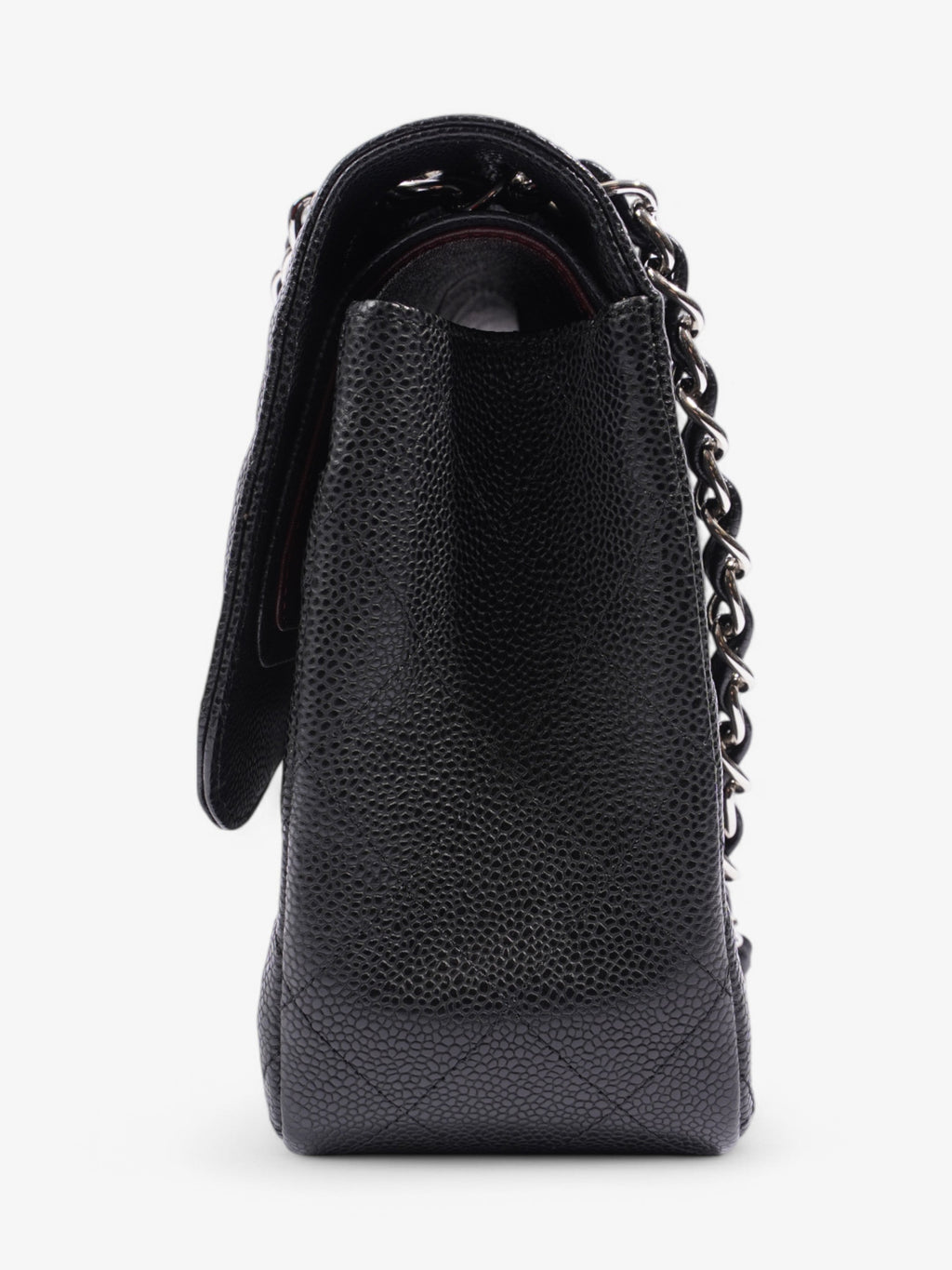 Chanel Classic Double Flap Black Caviar Leather Jumbo