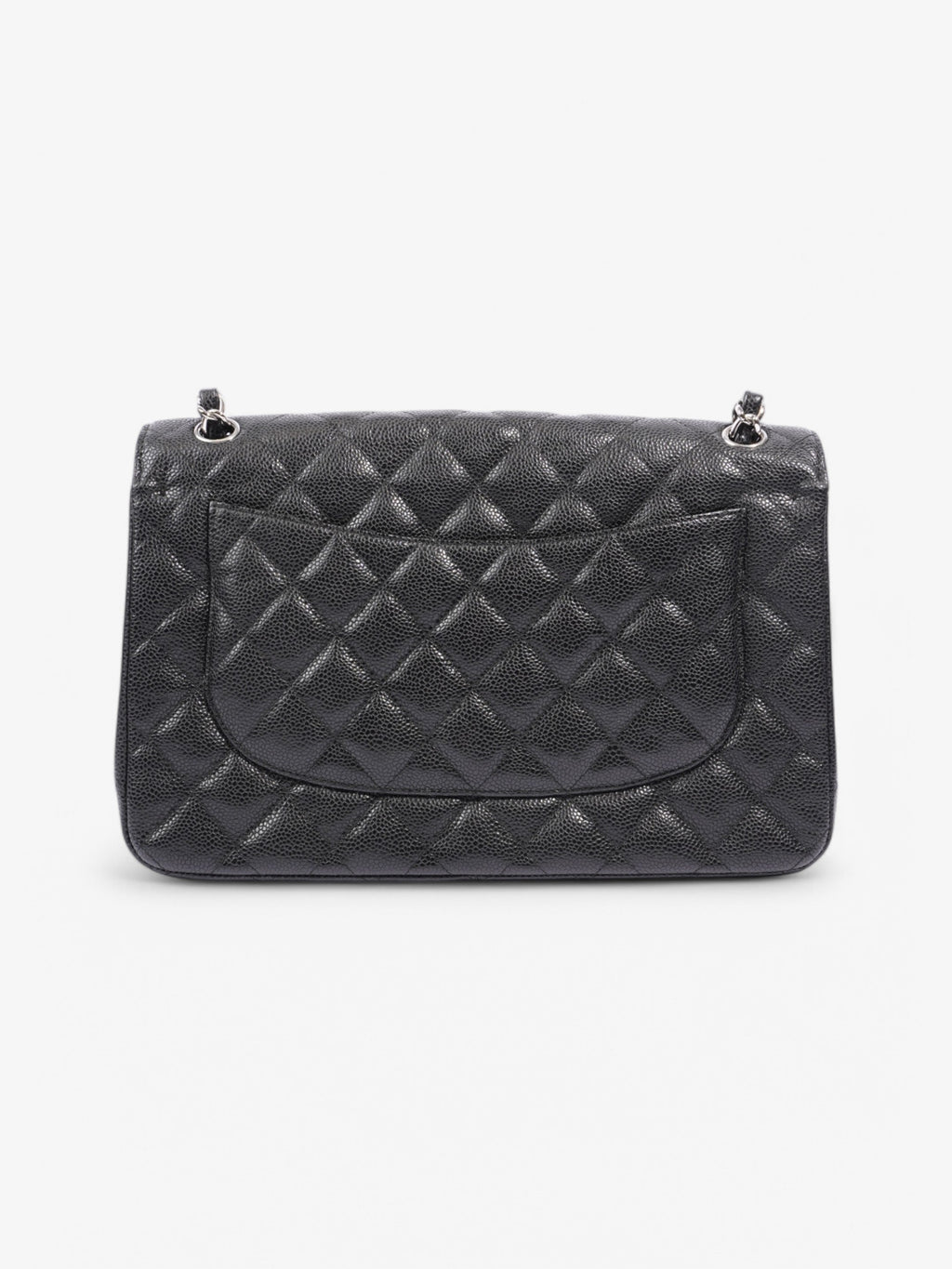 Chanel Classic Double Flap Black Caviar Leather Jumbo