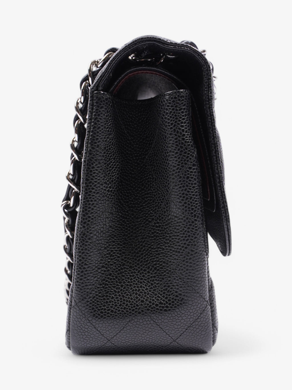 Chanel Classic Double Flap Black Caviar Leather Jumbo
