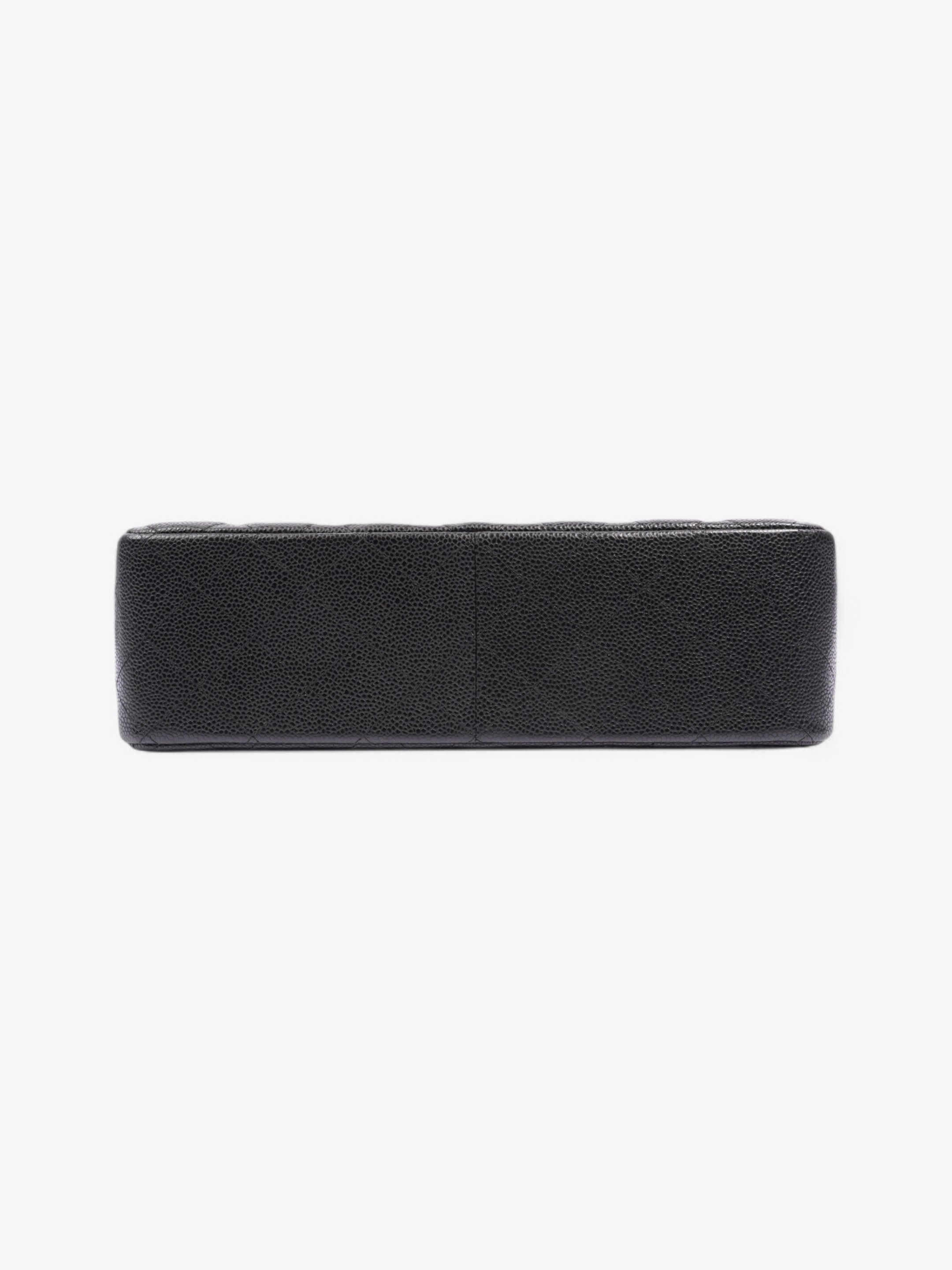 Chanel Classic Double Flap Black Caviar Leather Jumbo