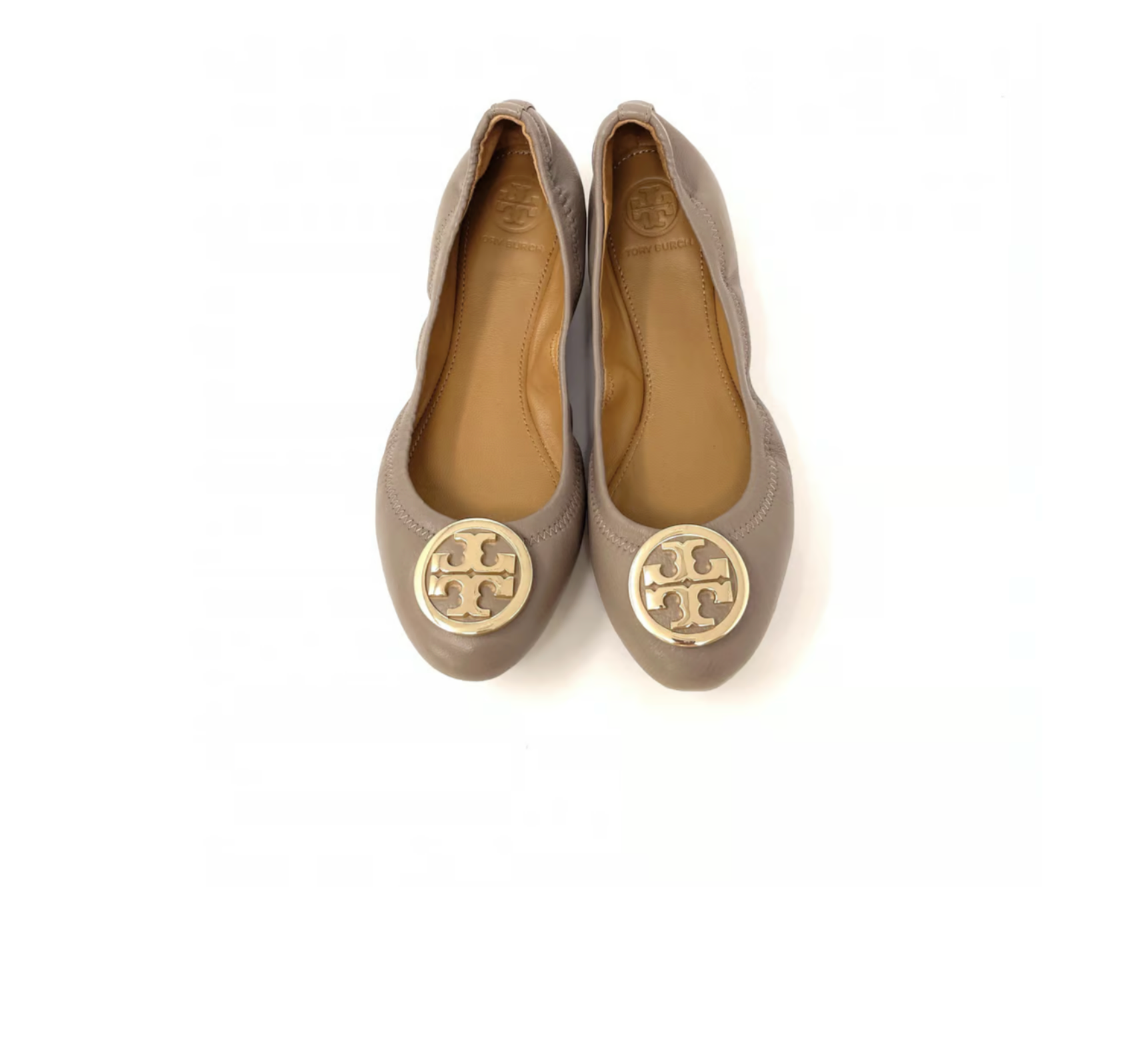 TORY BURCH BENTON NAPPA LEATHER BALLET FLATS