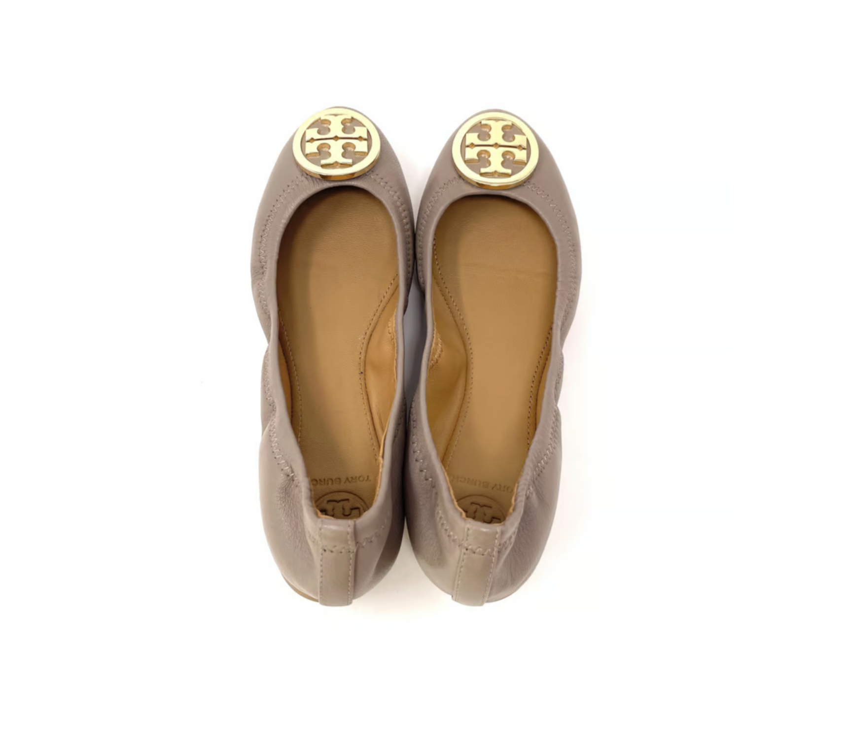 TORY BURCH BENTON NAPPA LEATHER BALLET FLATS