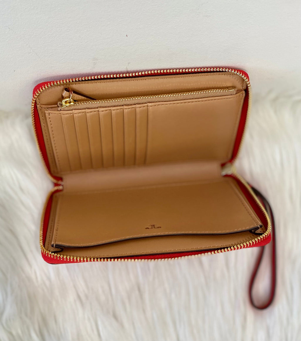 TORY BURCH CONTINENTAL ZIP WALLET/WRISTLET