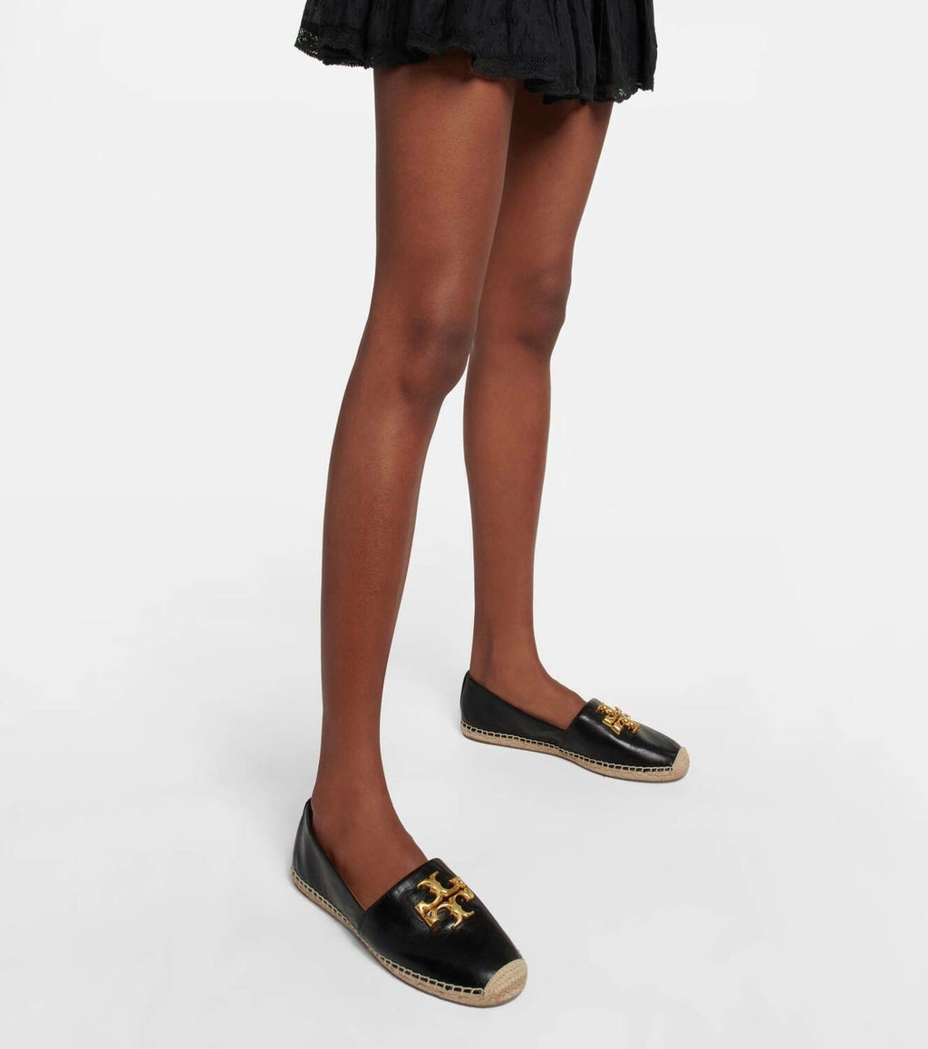 TORY BURCH ELEANOR LEATHER ESPADRILLES