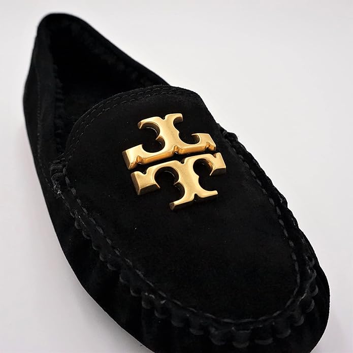 TORY BURCH EVERLY SUEDE SHEARLING LOAFERS