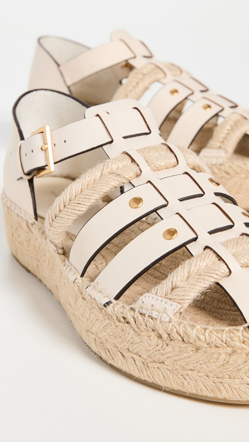 TORY BURCH FISHERMAN PLATFORM ESPADRILLES