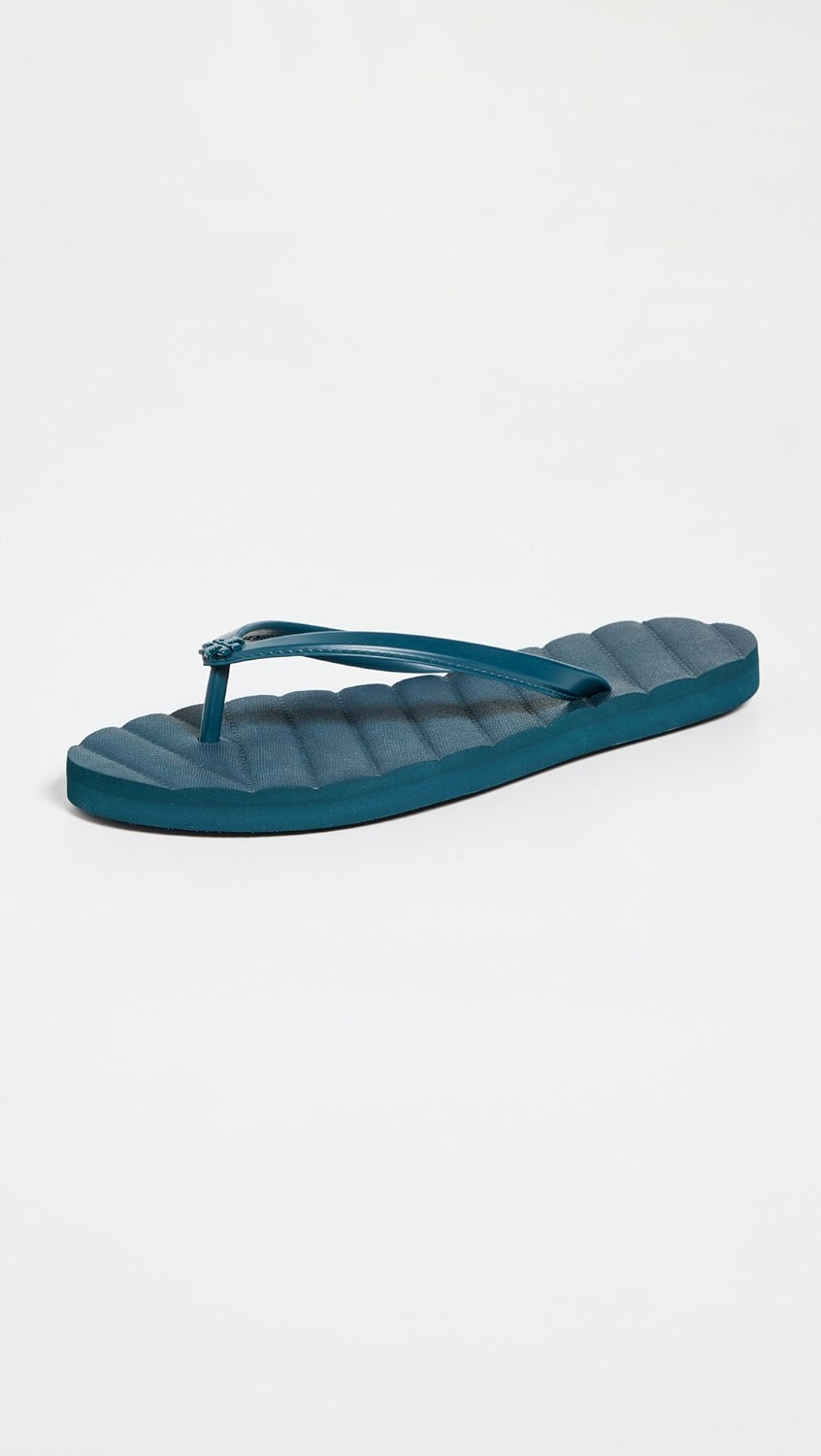 TORY BURCH KIRA QUILTED FLIP FLOP SANDALS