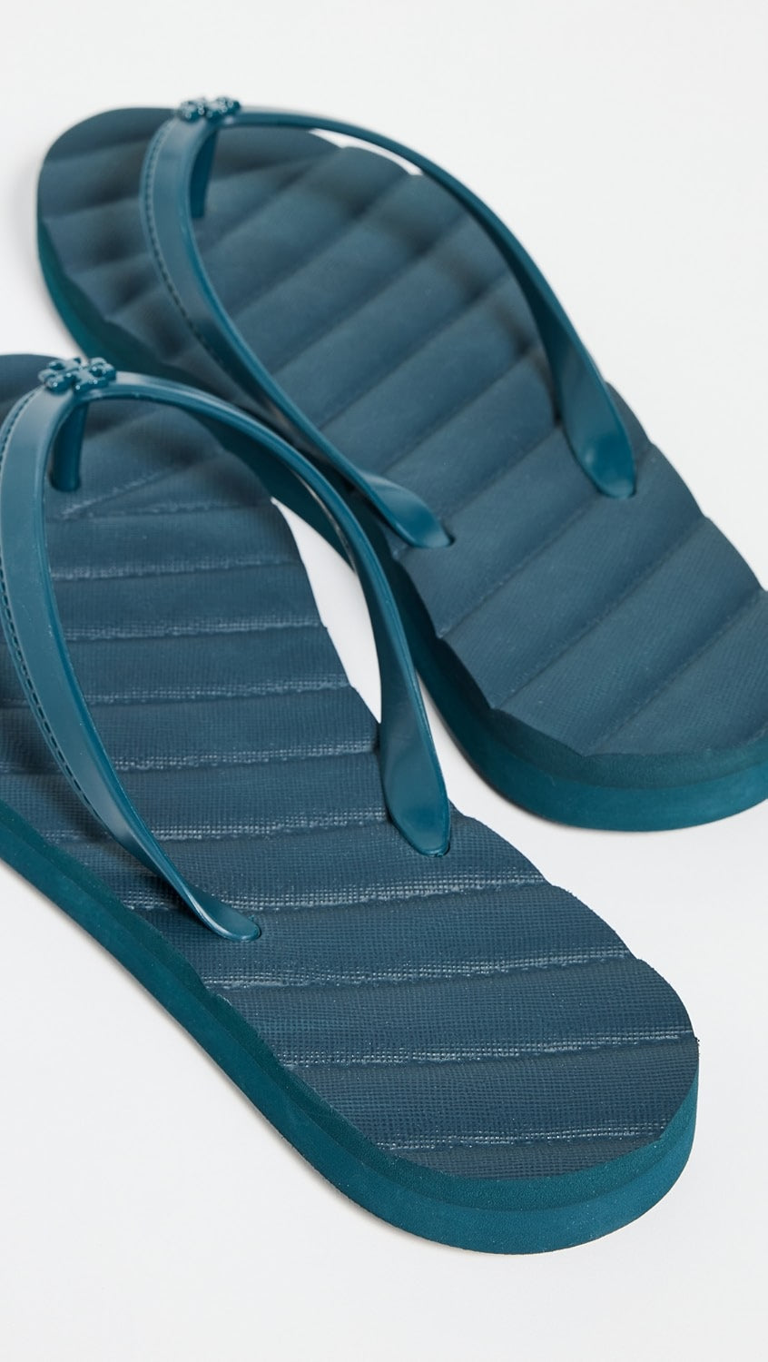 TORY BURCH KIRA QUILTED FLIP FLOP SANDALS
