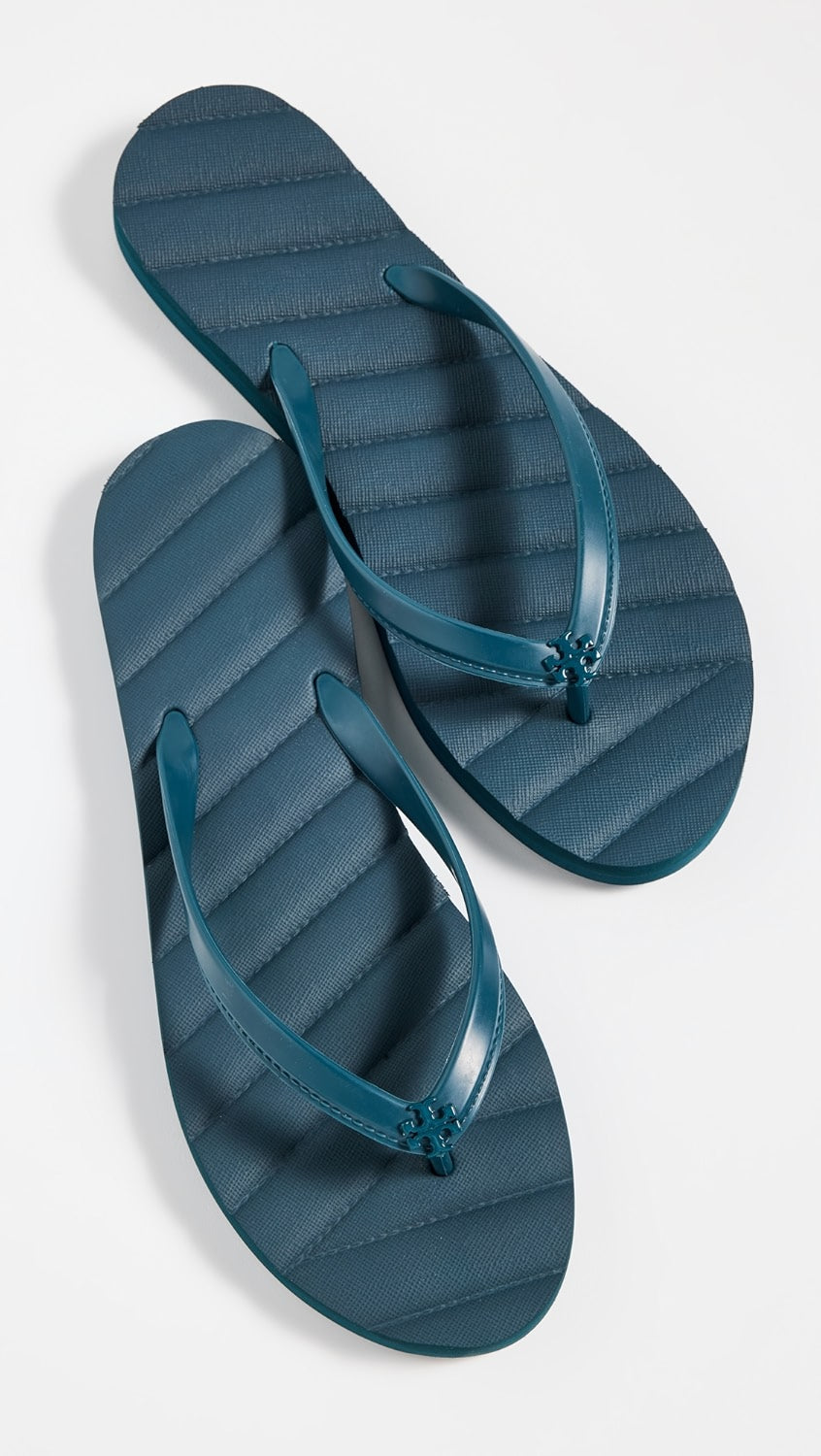TORY BURCH KIRA QUILTED FLIP FLOP SANDALS