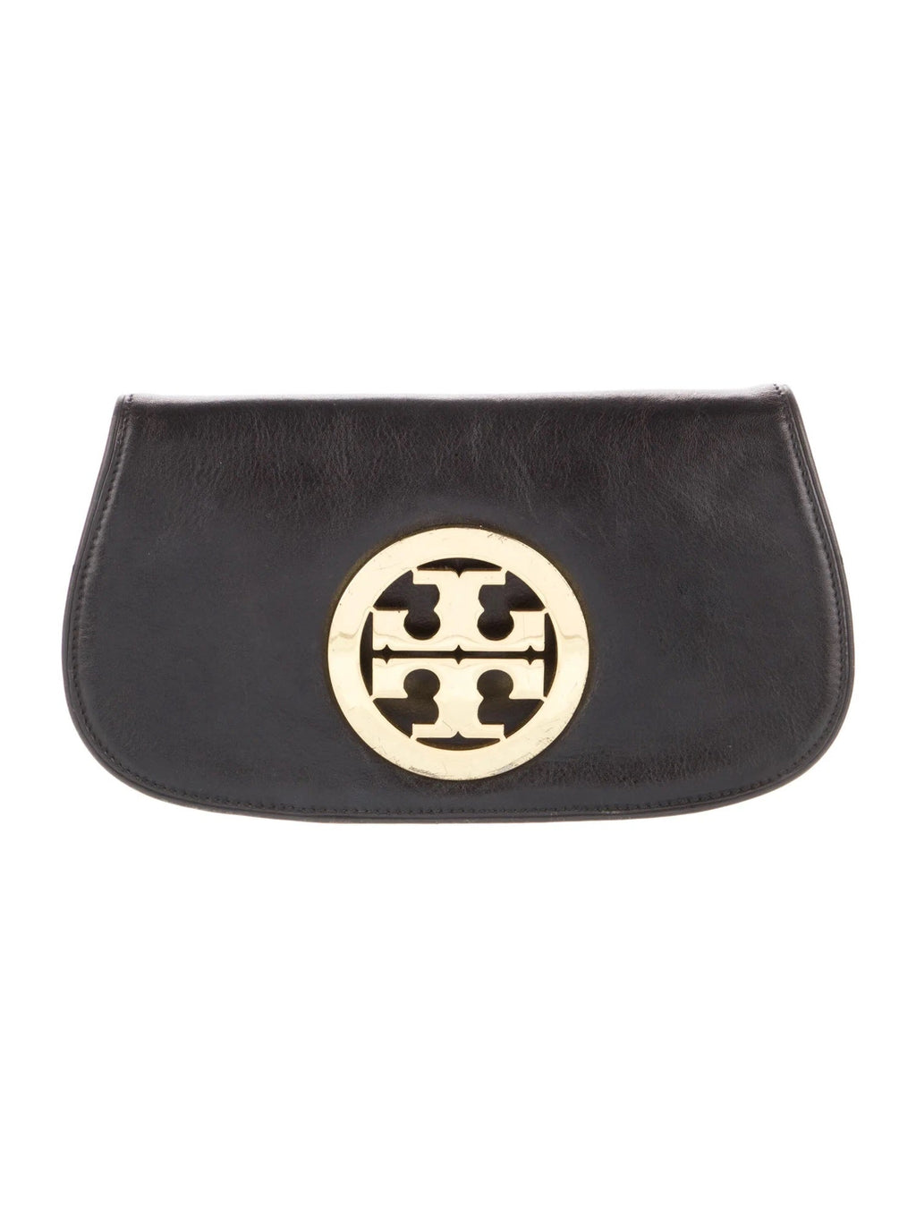TORY BURCH REVA LOGO CONVERTIBLE CLUTCH BAG WITH CHAIN
