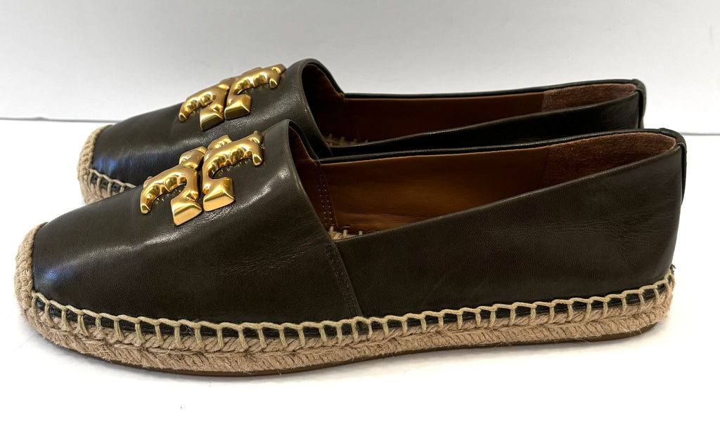 TORY BURCH ELEANOR LEATHER ESPADRILLES