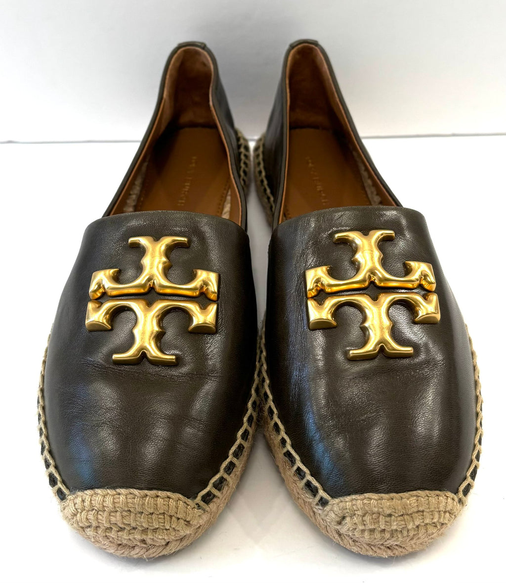 TORY BURCH ELEANOR LEATHER ESPADRILLES