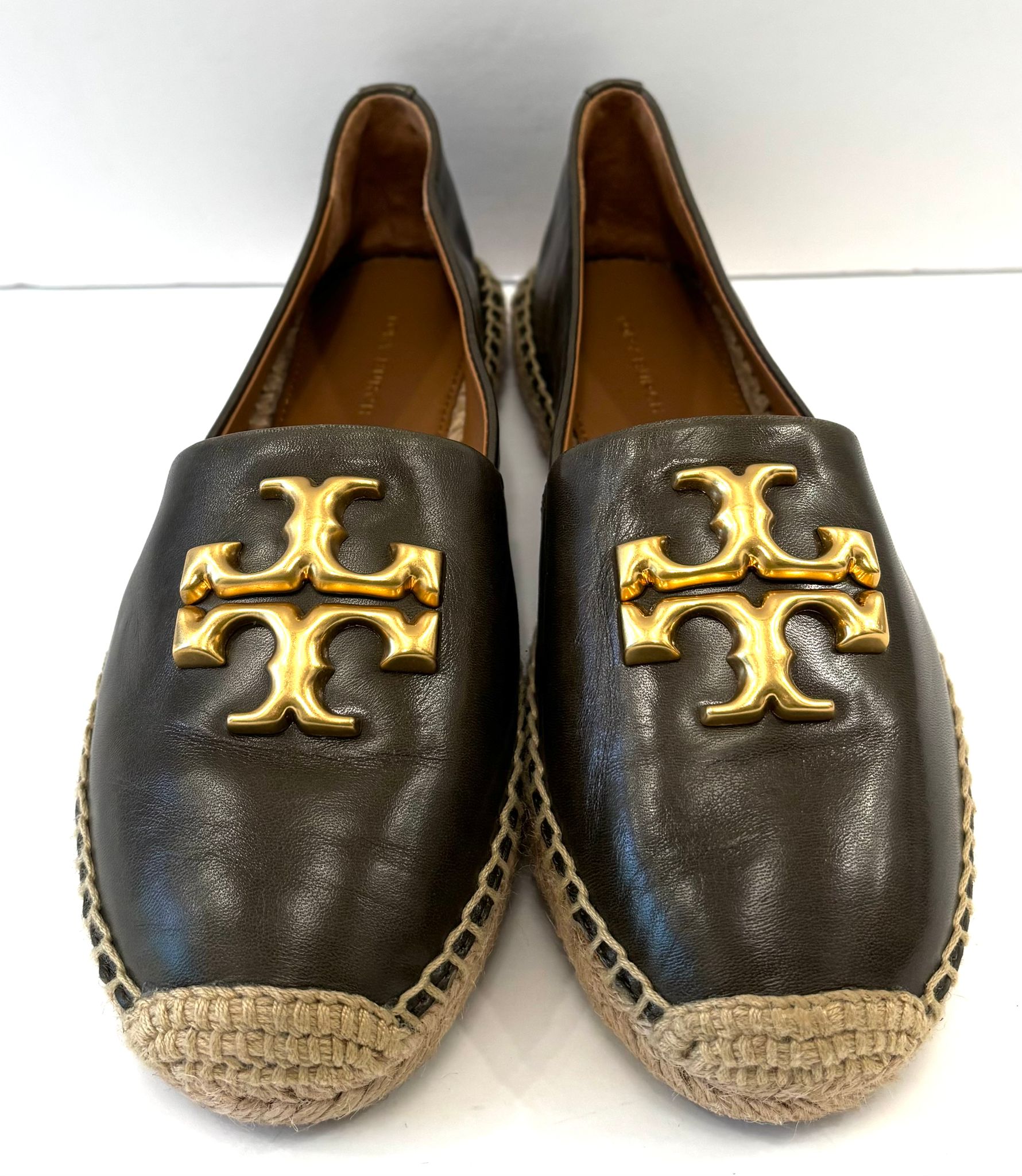 TORY BURCH ELEANOR LEATHER ESPADRILLES