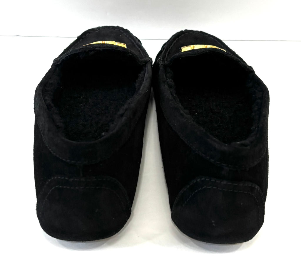 TORY BURCH EVERLY SUEDE SHEARLING LOAFERS