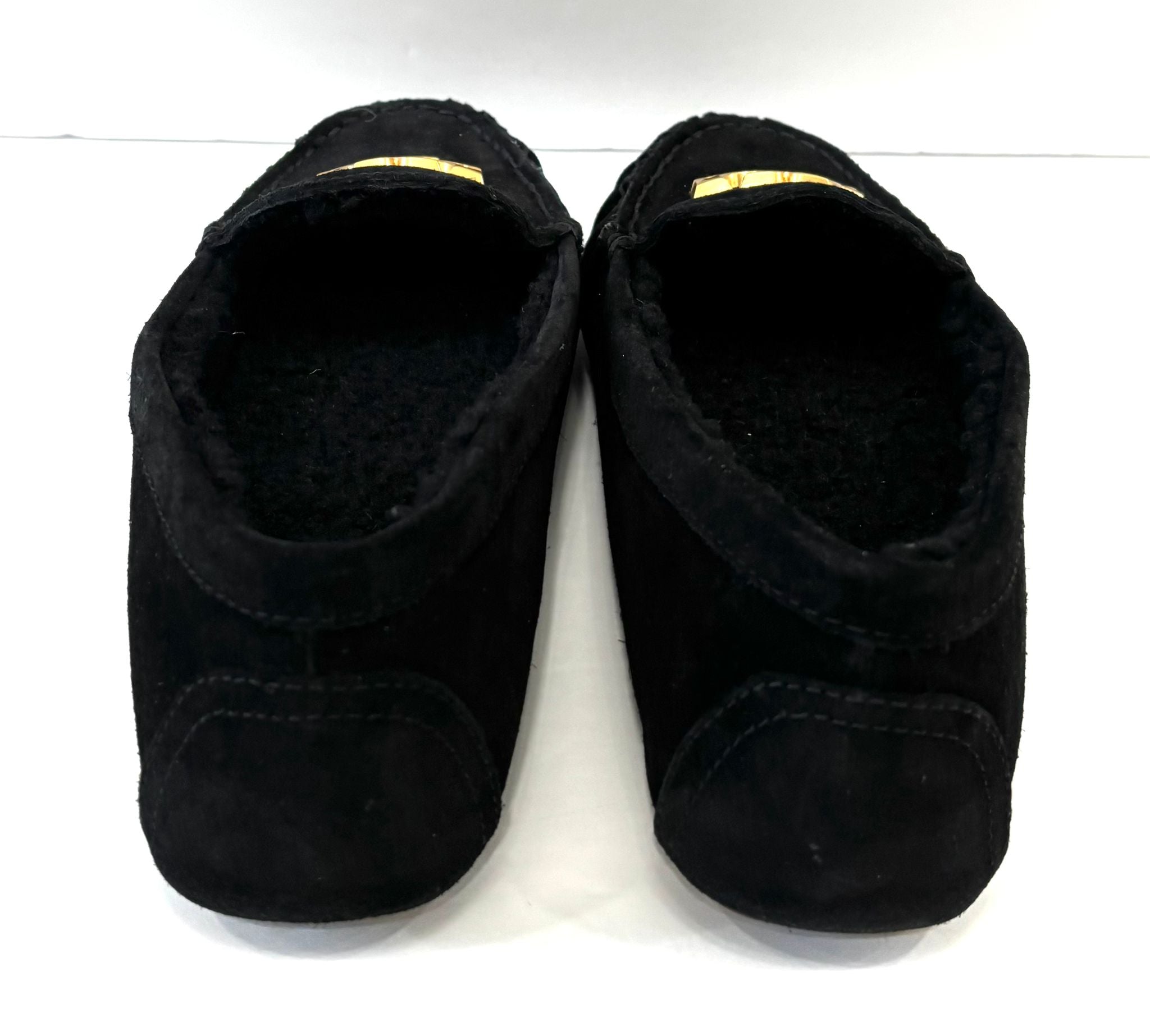 TORY BURCH EVERLY SUEDE SHEARLING LOAFERS