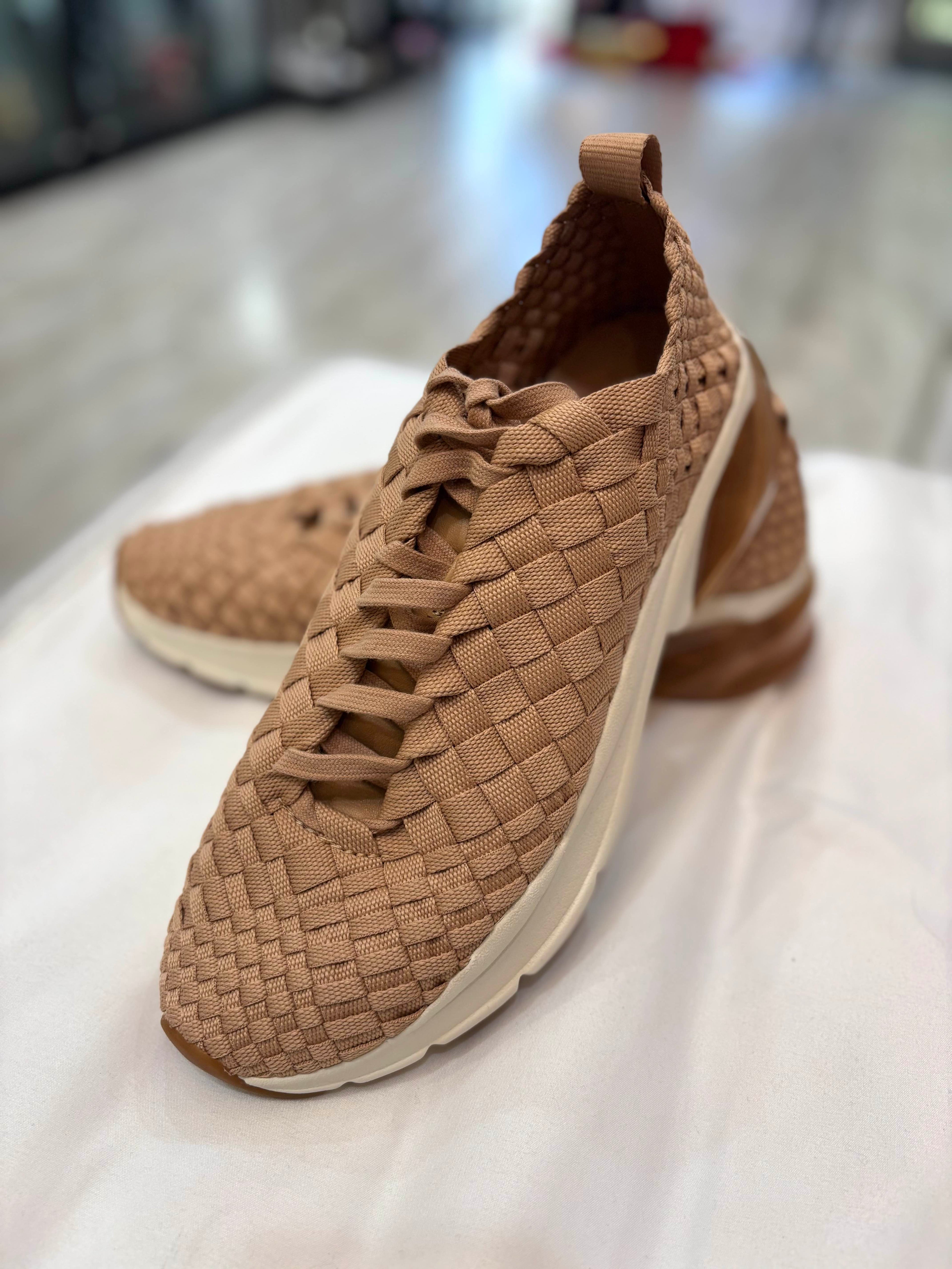 TORY BURCH GOOD LUCK WOVEN TRAINER SNEAKER