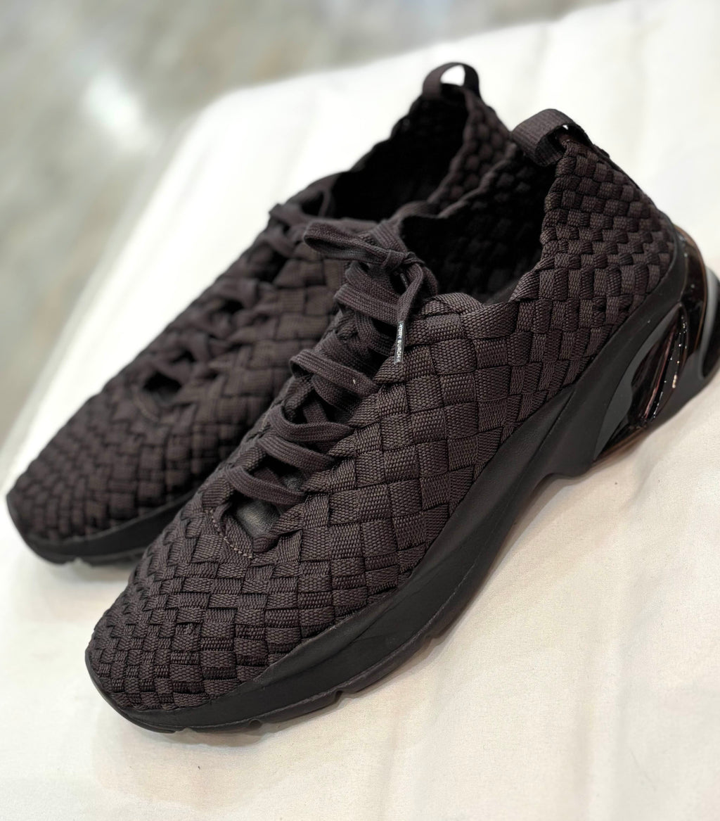 TORY BURCH GOOD LUCK WOVEN TRAINER SNEAKER