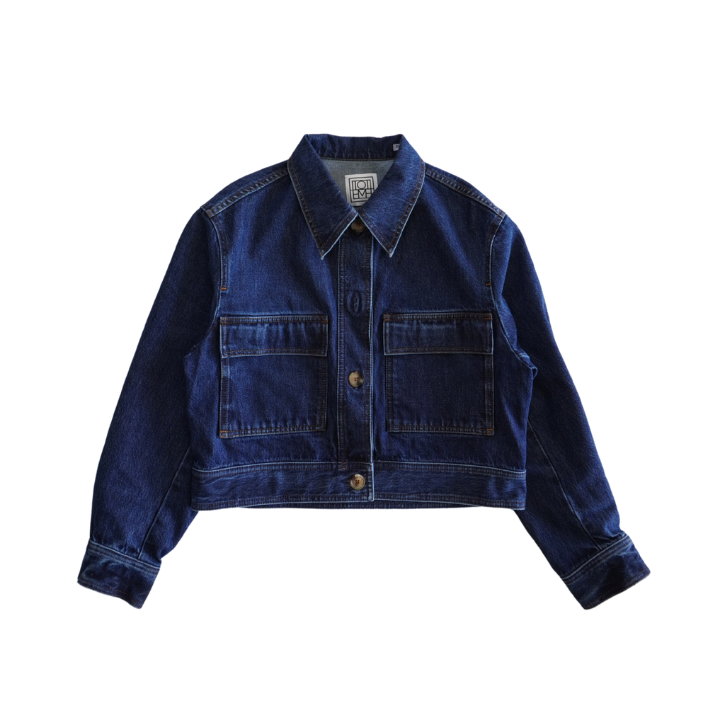Toteme Cropped Denim Jacket - Women's 36